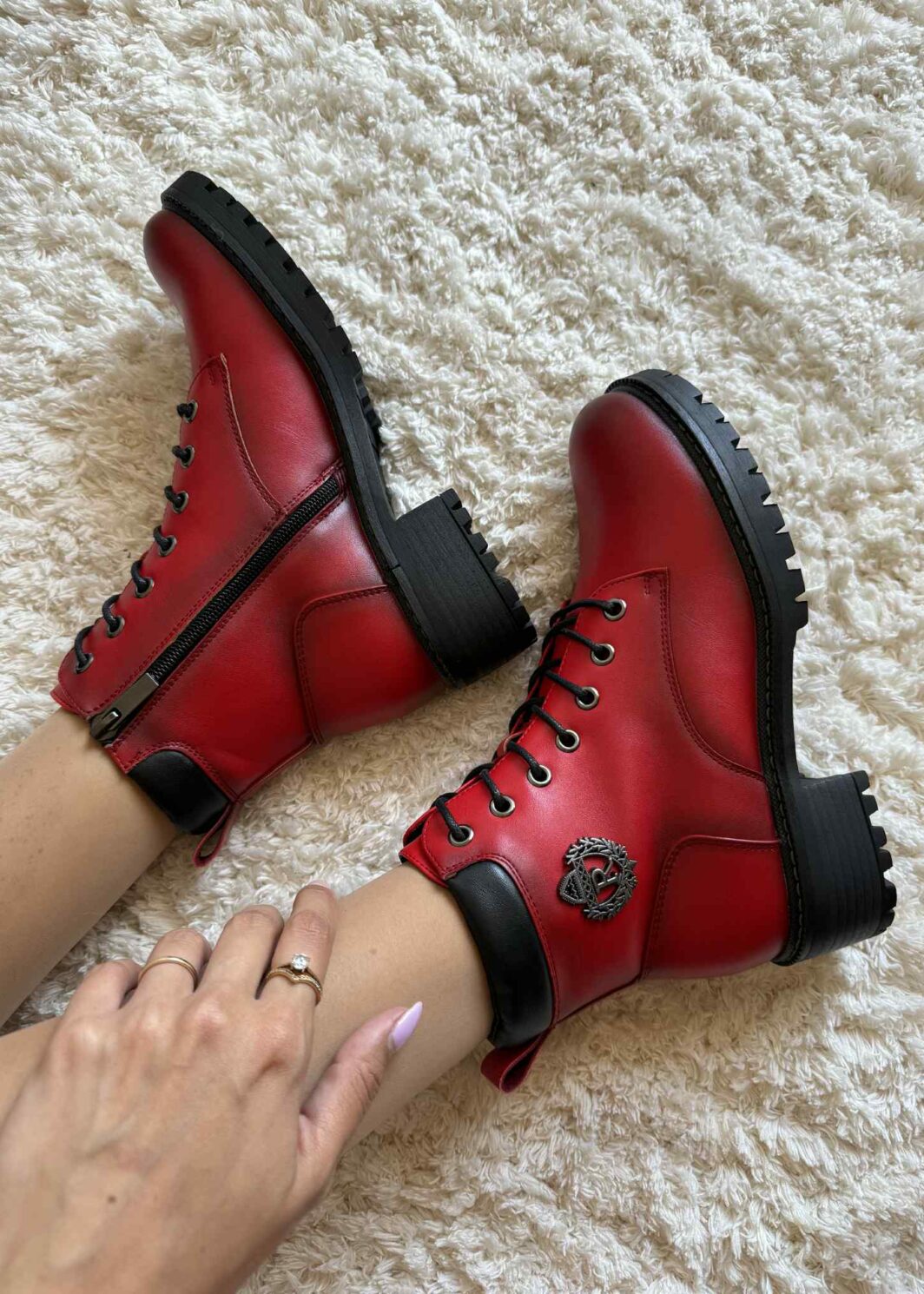 Bota Militar Premium - Vermelho