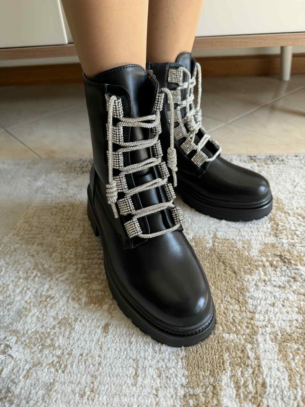 Bota Militar Sparkle Preto