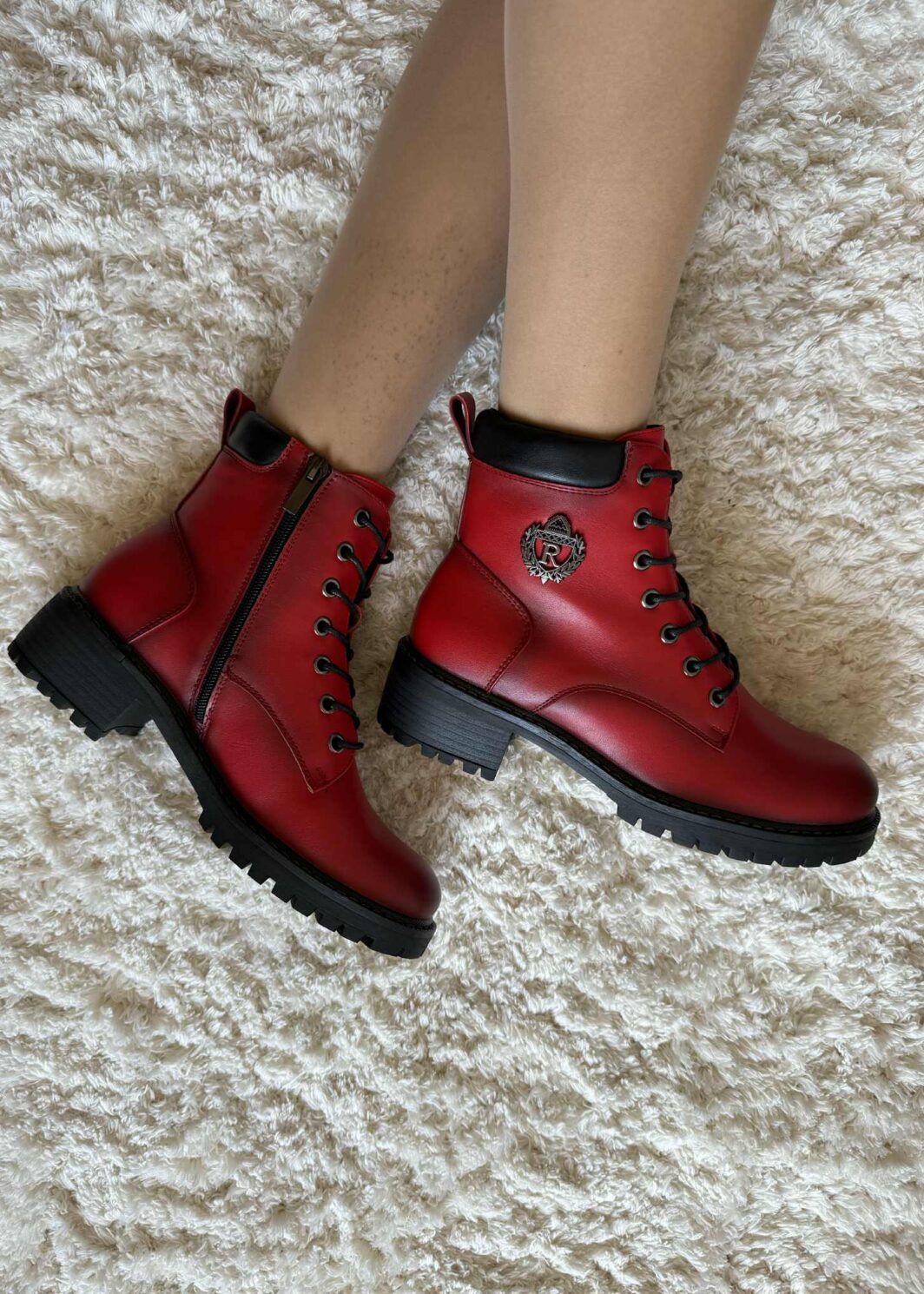 Bota Militar Premium - Vermelho