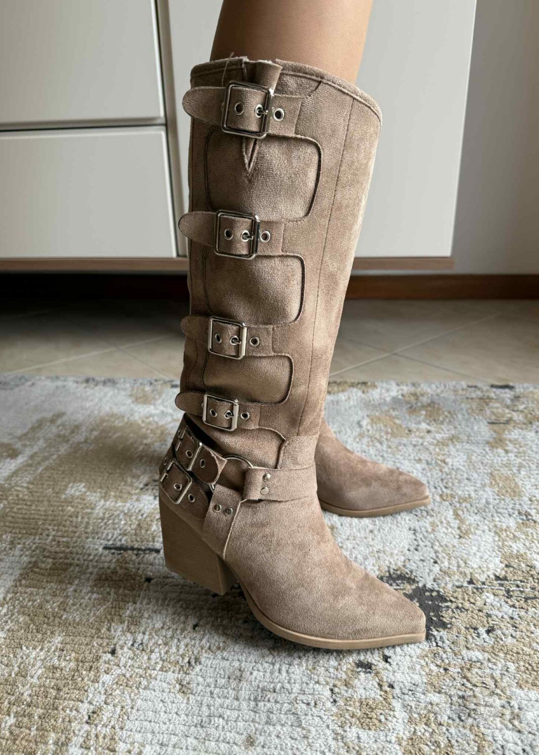 Bota Fivelas Cowboy - Khaki