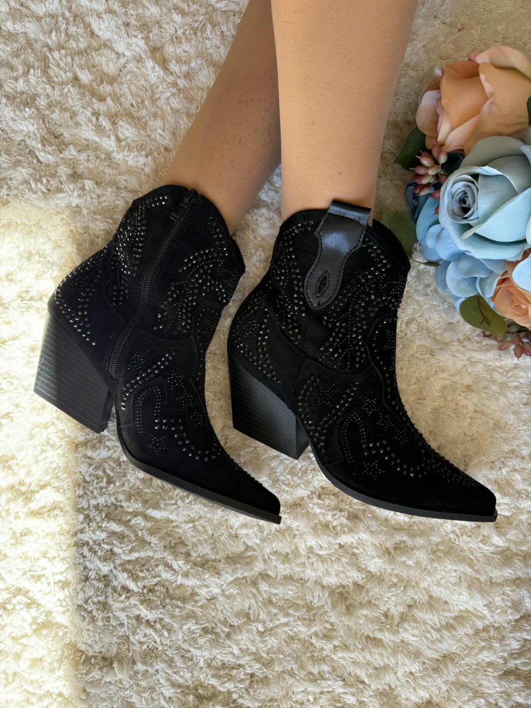 Botim Texana Tachas Preto