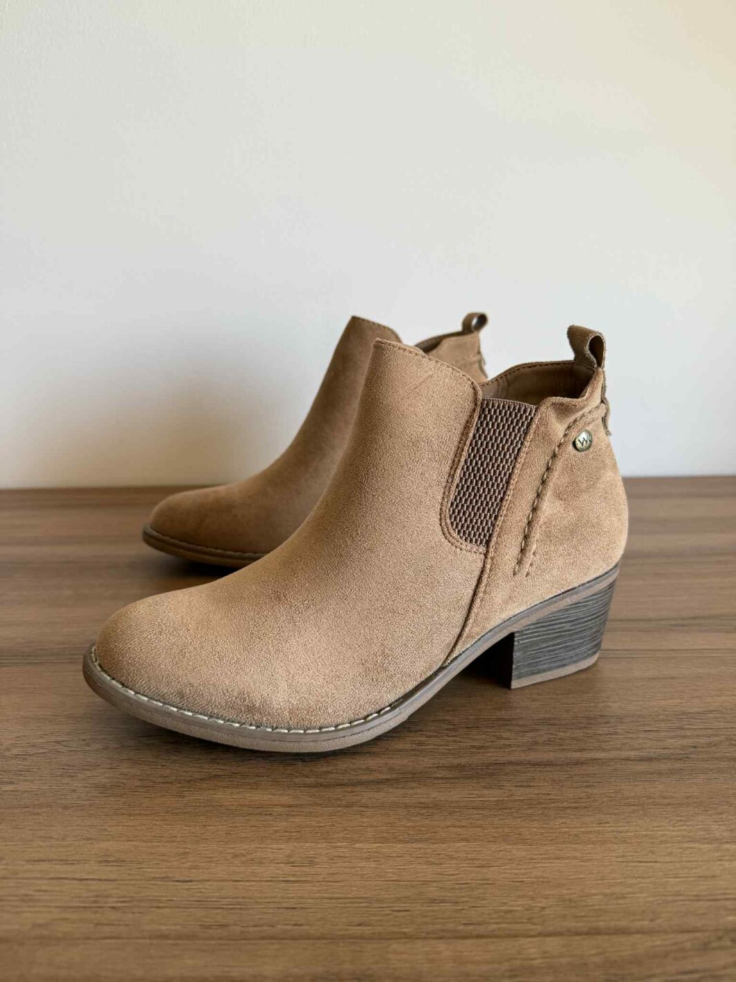 Botins Com Fecho e Elástico - Khaki