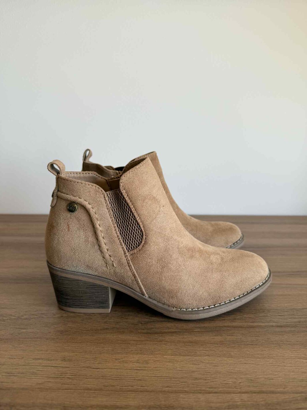 Botins Com Fecho e Elástico - Khaki