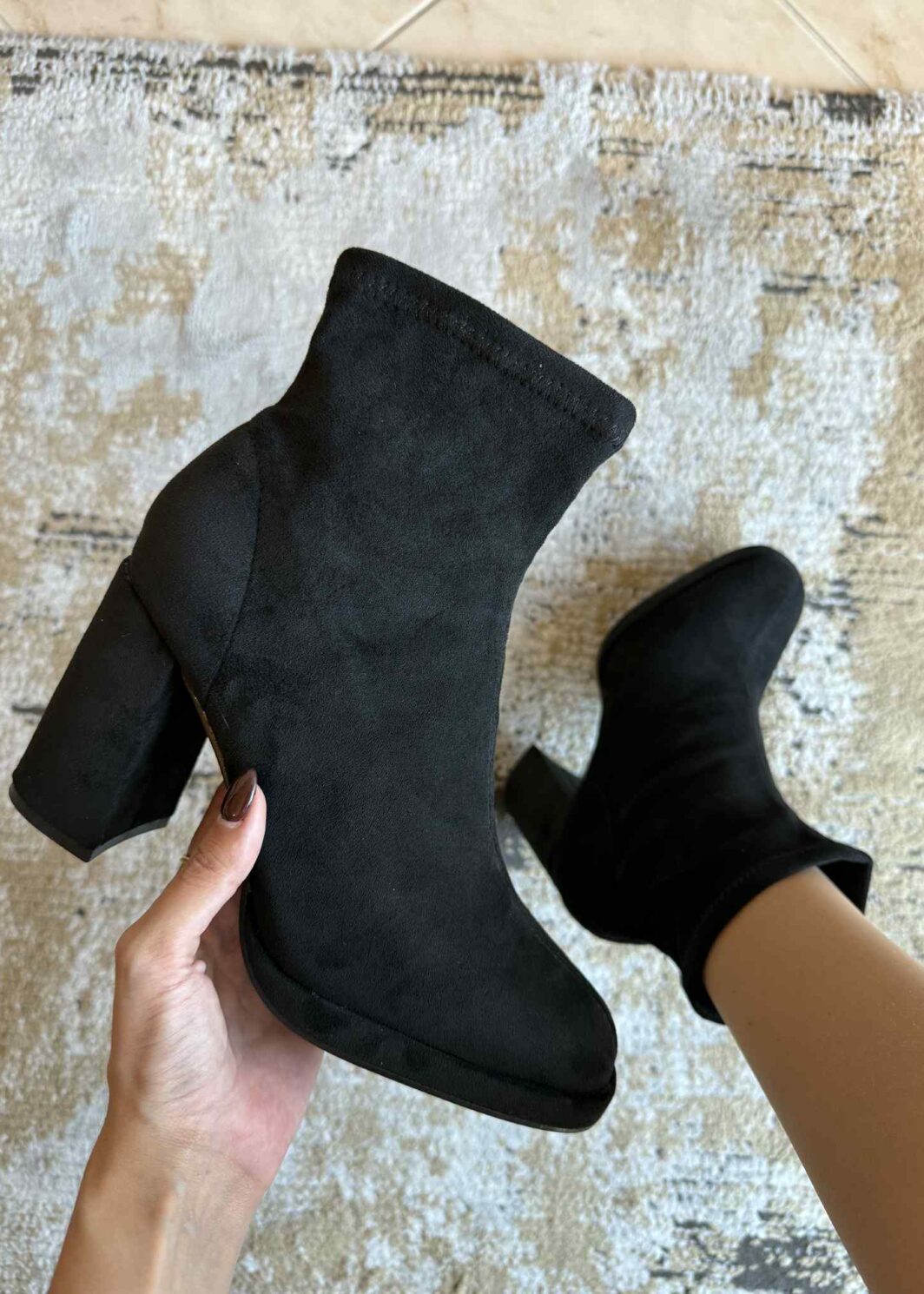 Botim Suede Preto