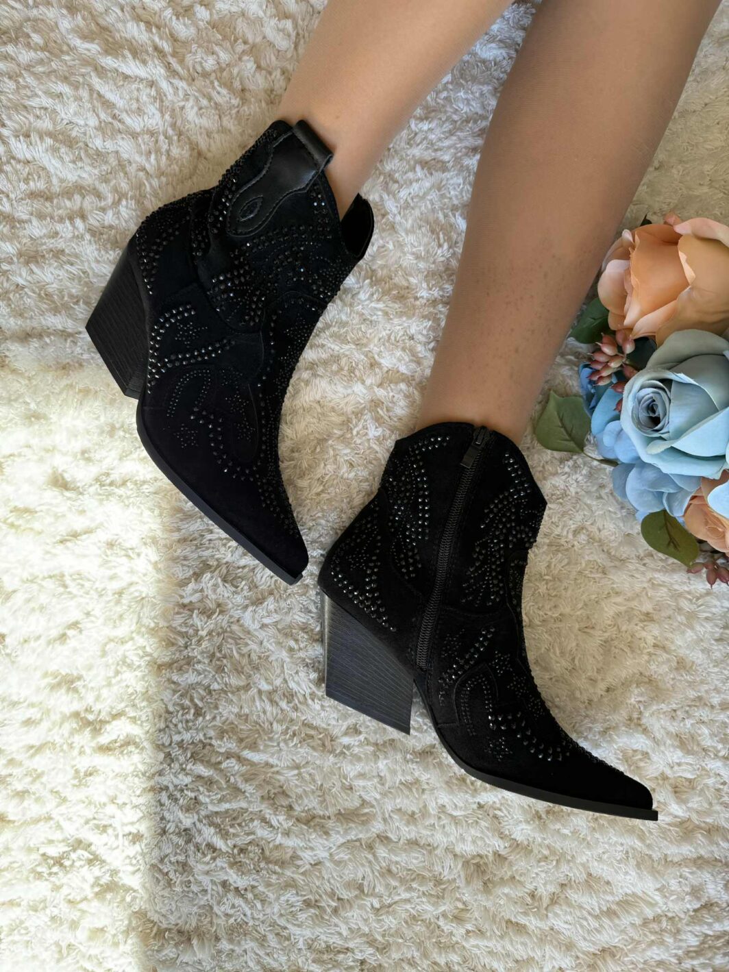 Botim Texana Tachas Preto