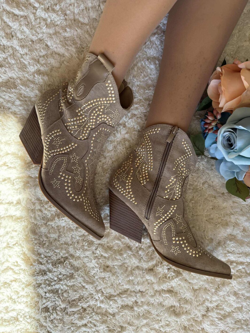 Botim Texana Tachas Khaki