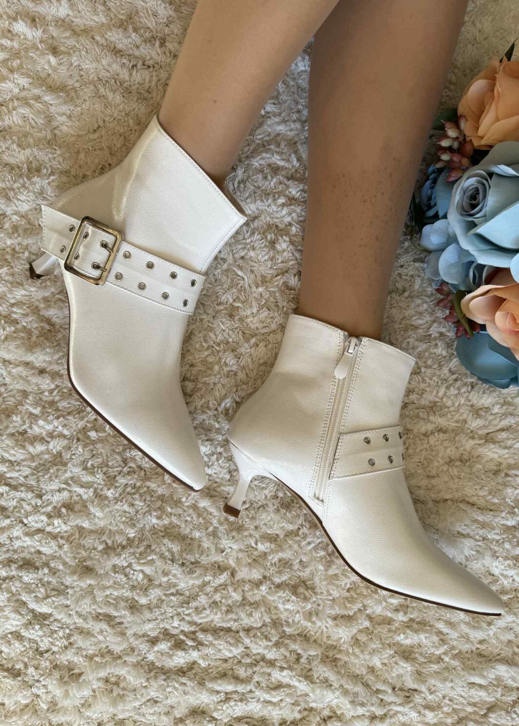 Botim Tacão Kitten - Branco