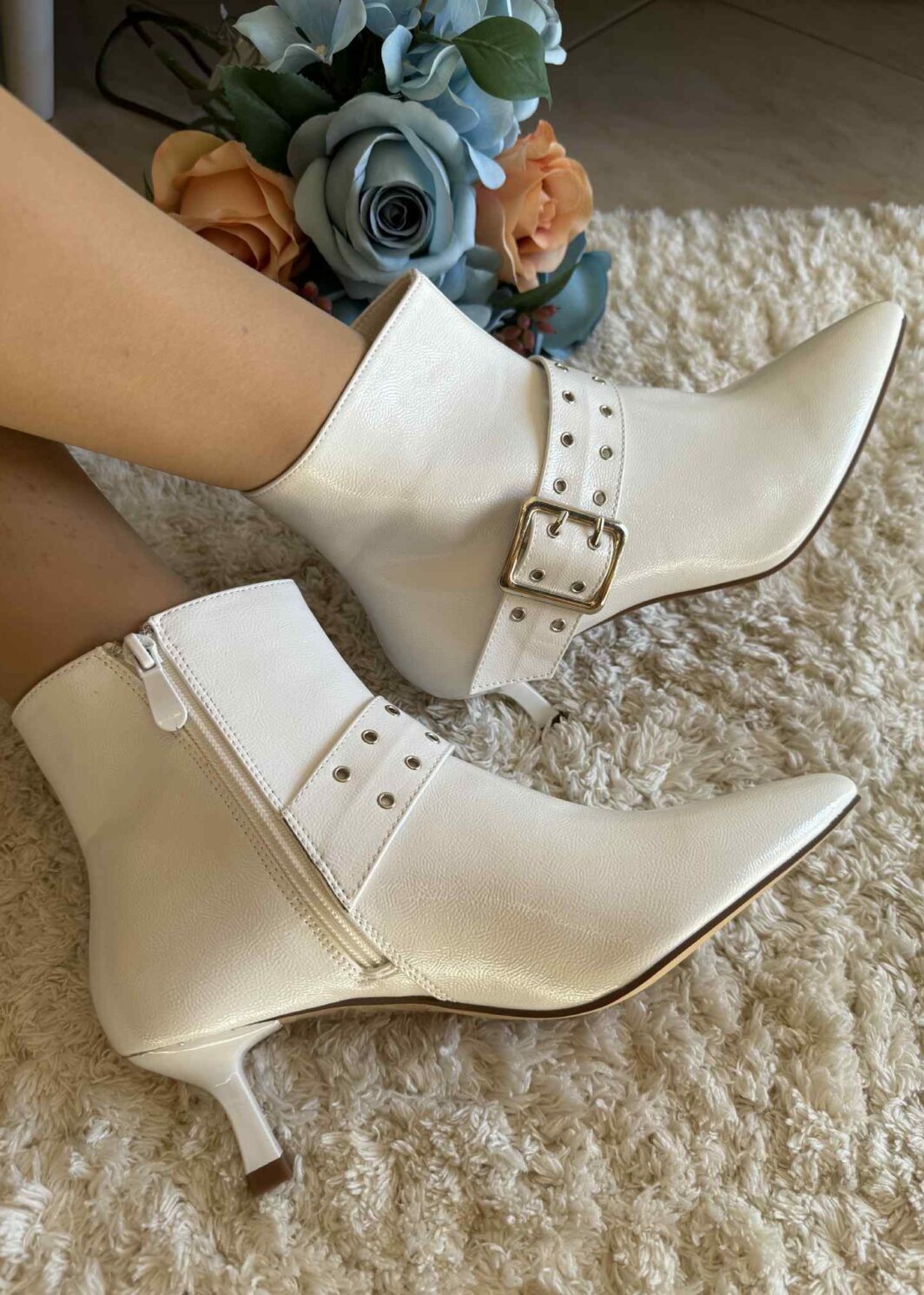 Botim Tacão Kitten - Branco