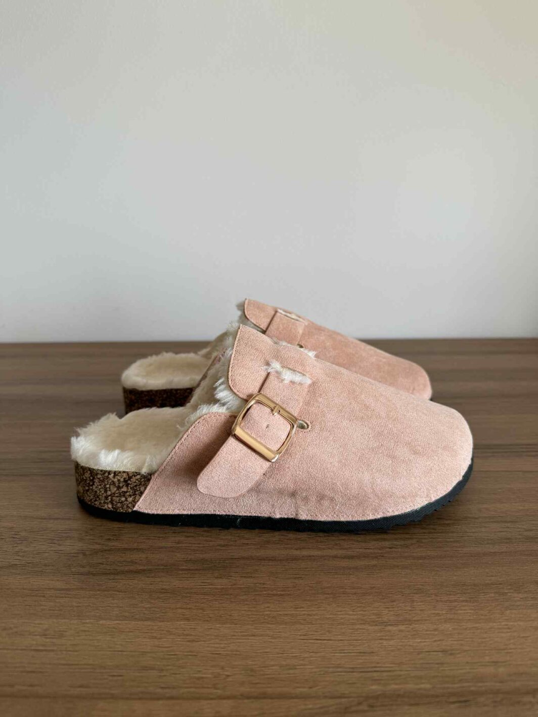 Clogs Com Pelinho Rosa