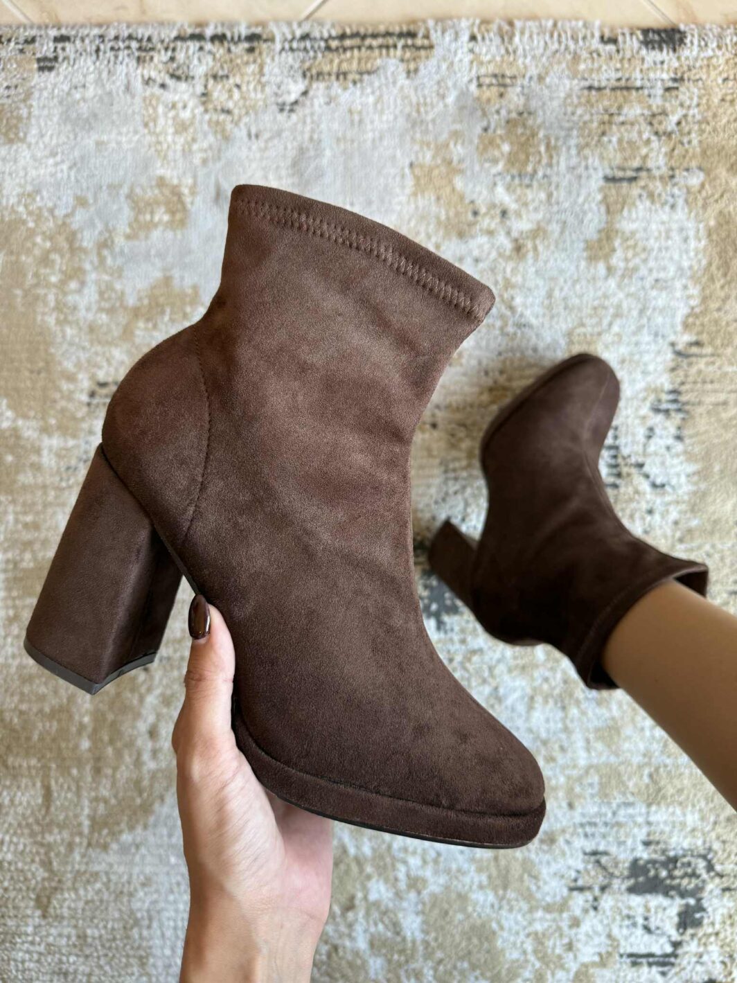 Botim Suede Castanho