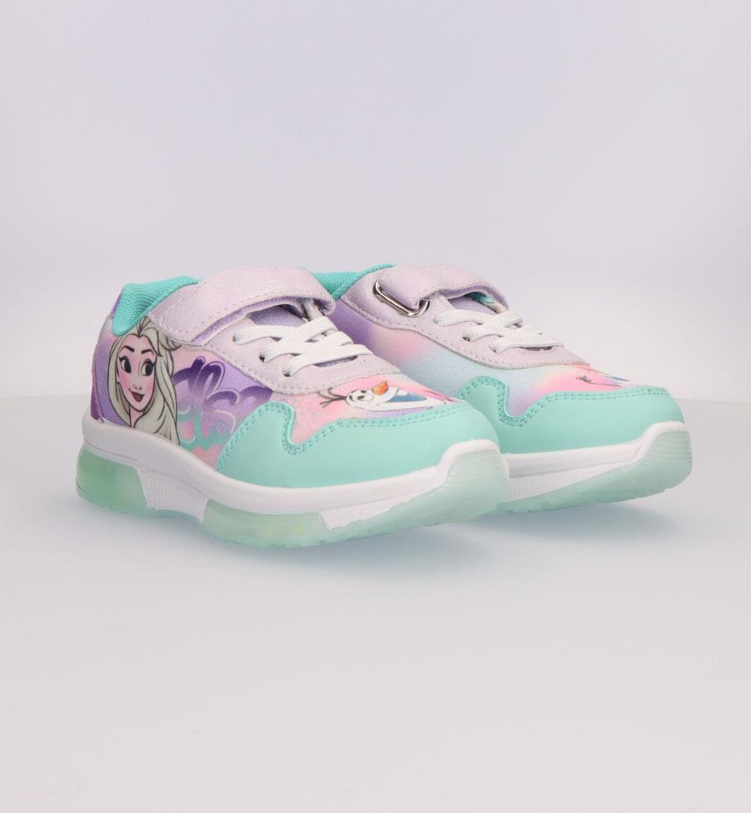 Sapatilha Luzes Frozen pvc