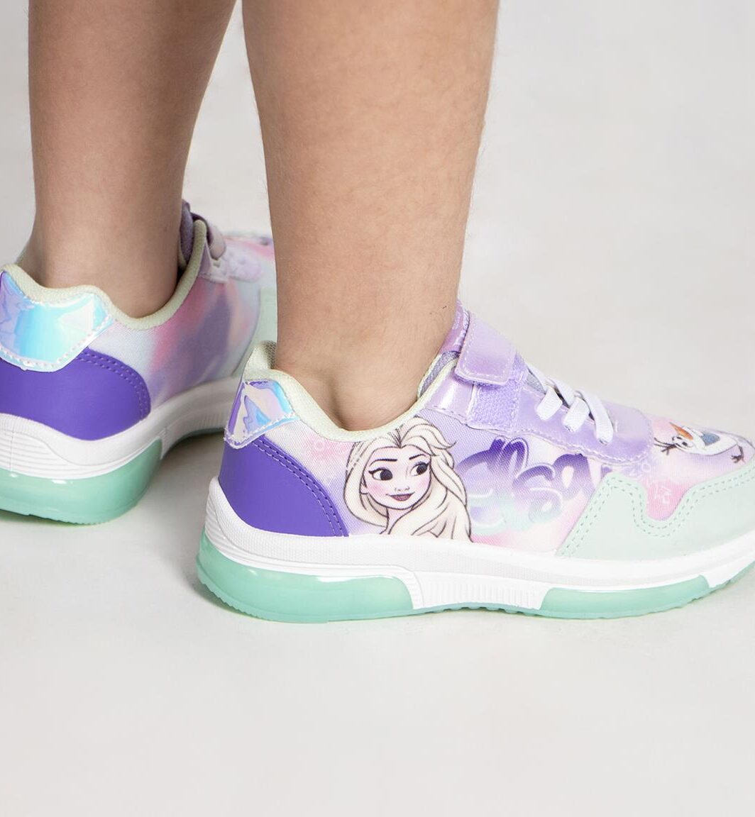 Sapatilha Luzes Frozen pvc