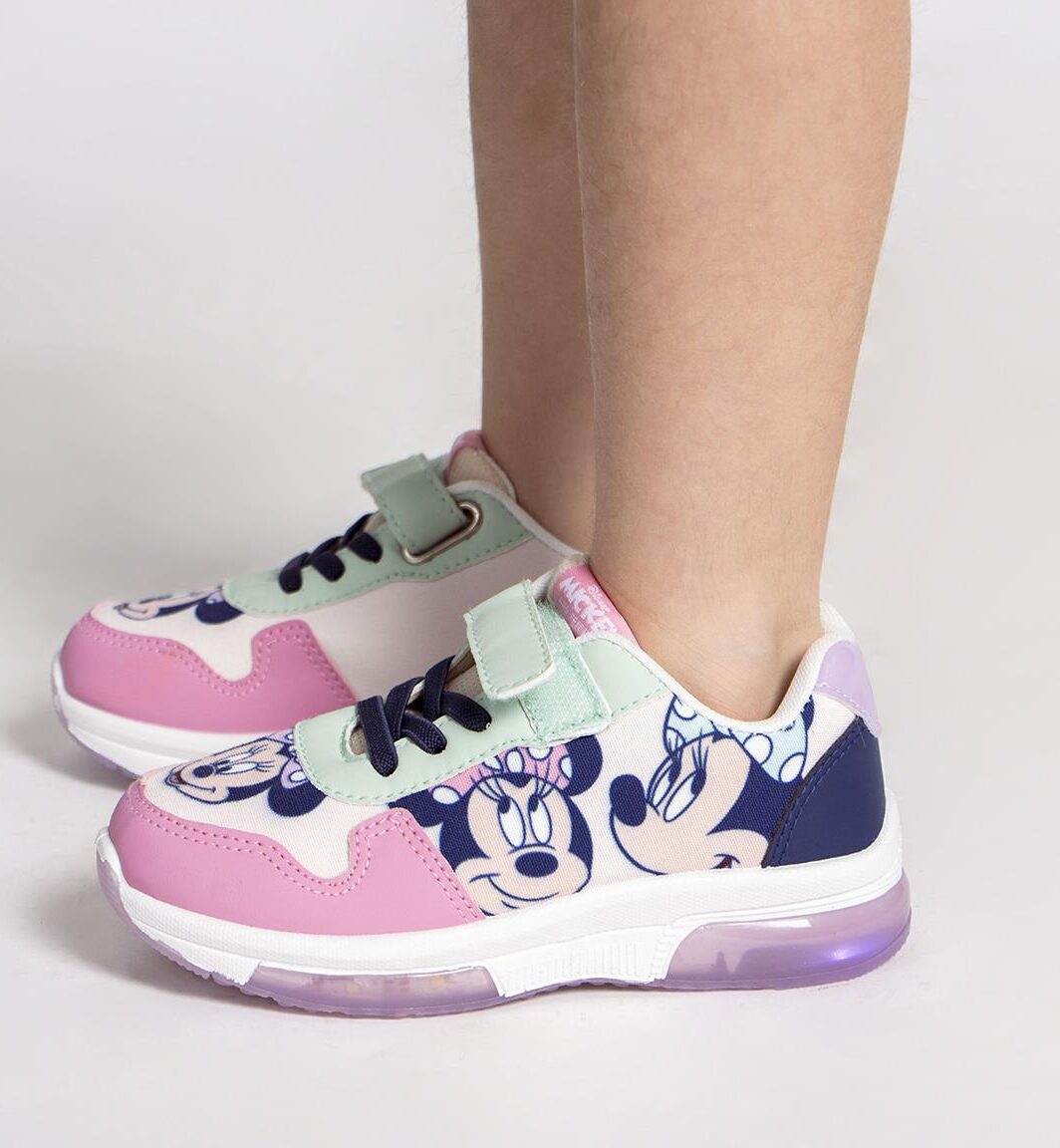 Sapatilha Luzes Minnie pvc