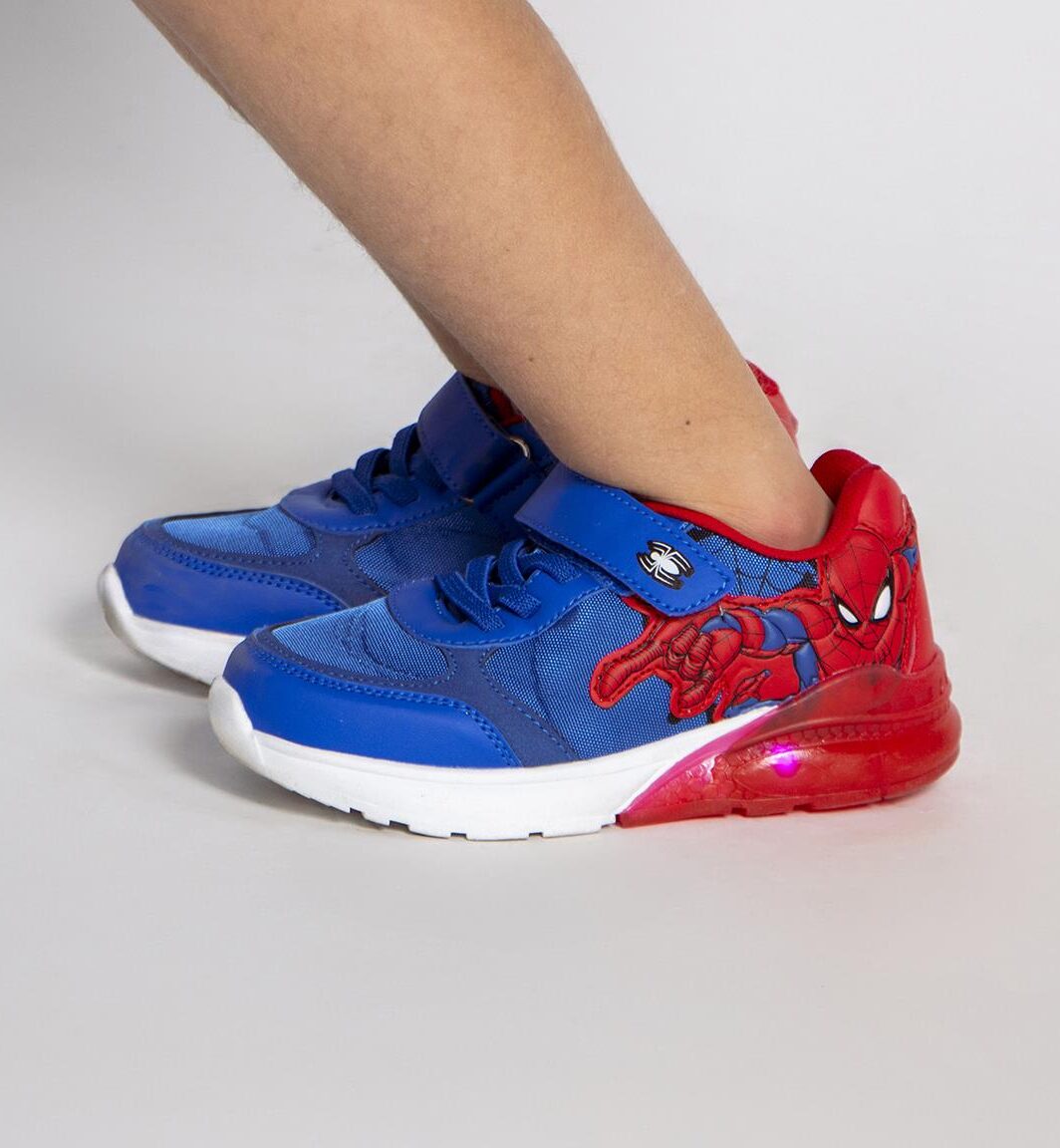 SAPATILHA SOLA TPR COM LUZES SPIDERMAN