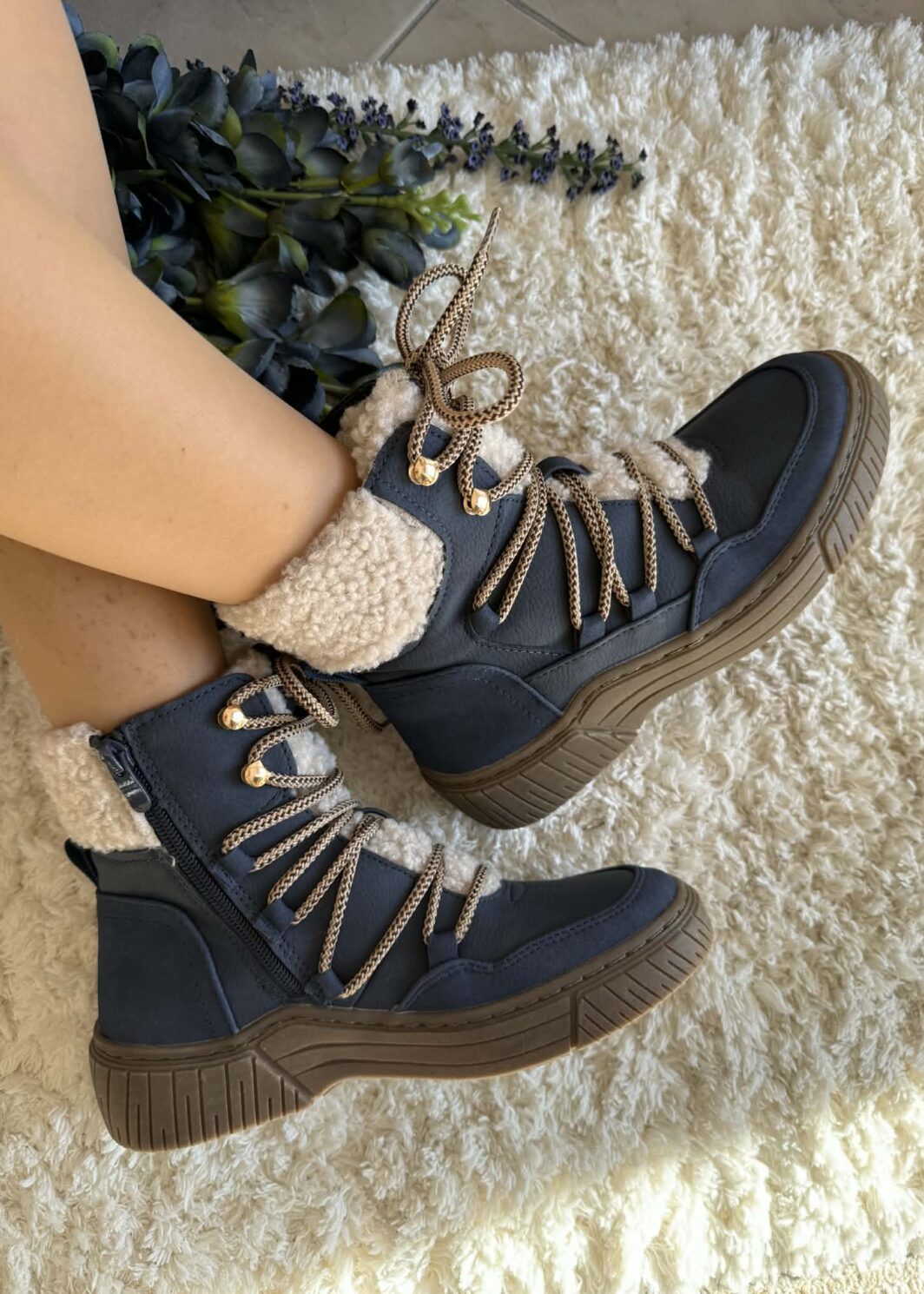 Bota Cozy Azul