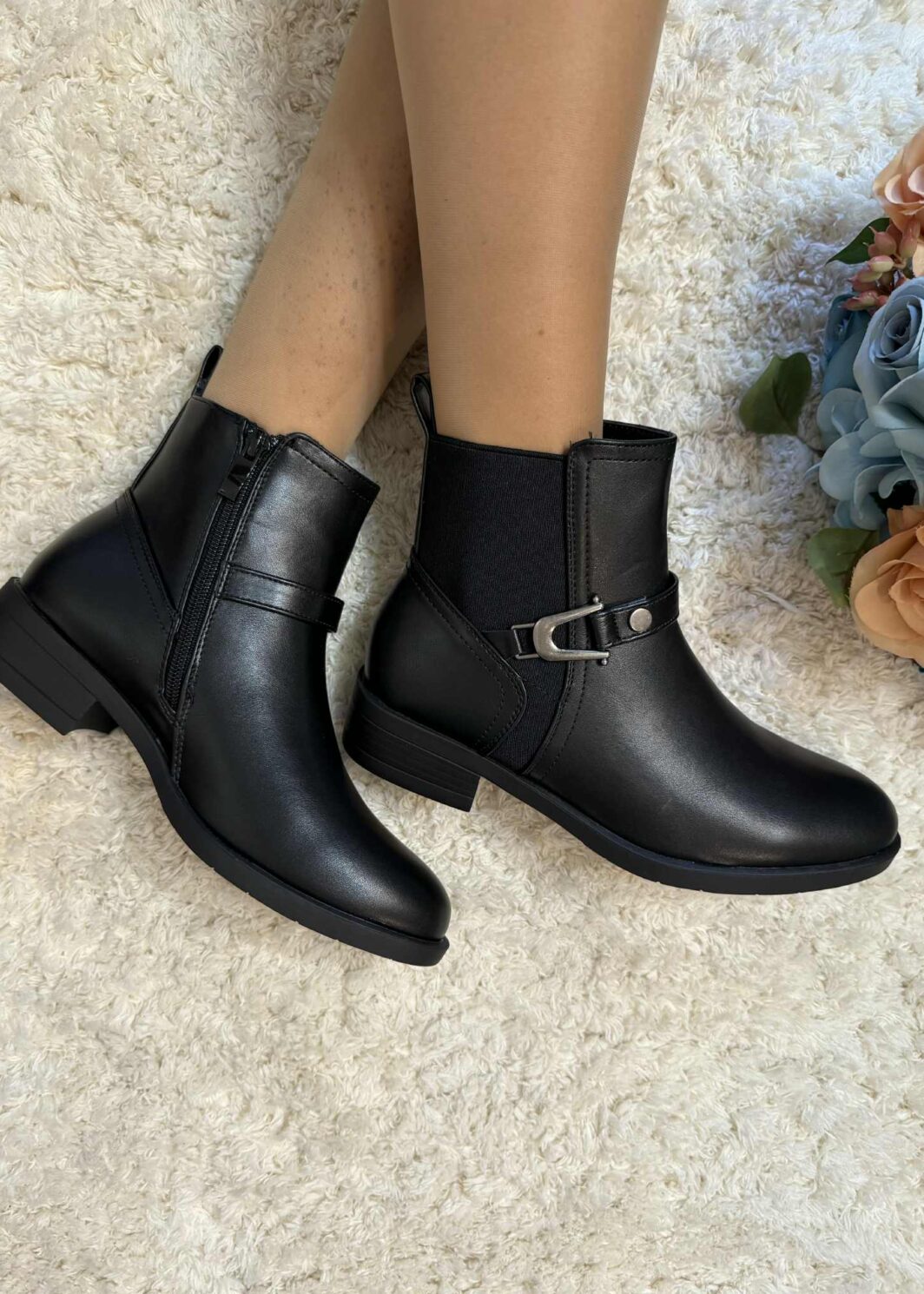 Botim com aplicação - Preto