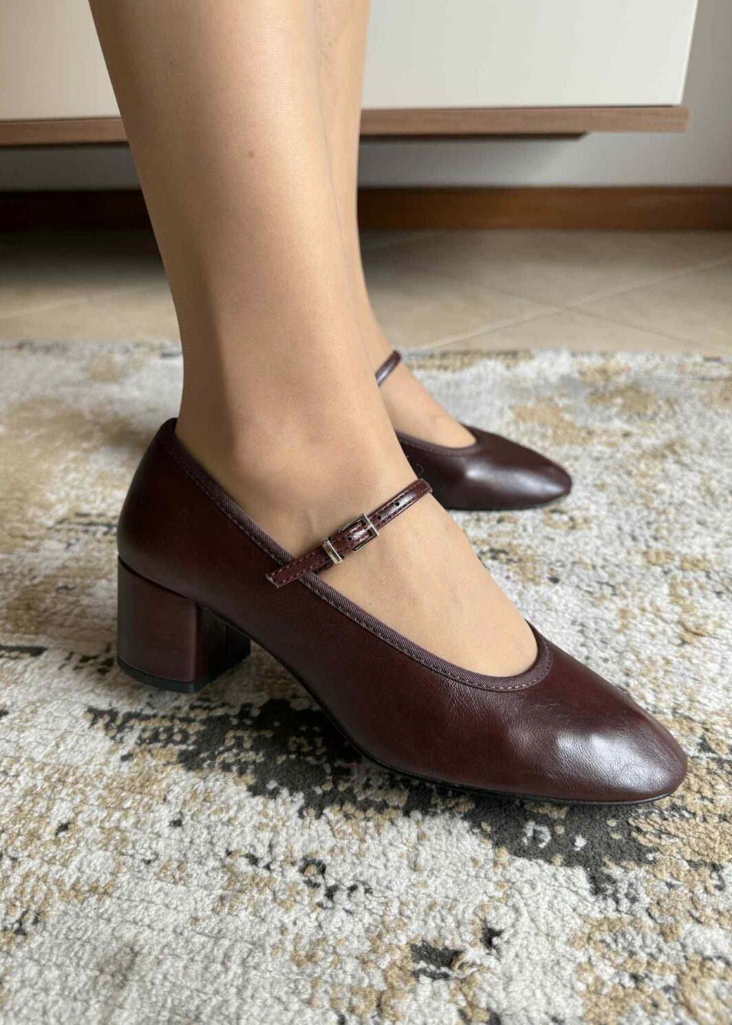 Sapatinho Corina Mary Jane - Bordô