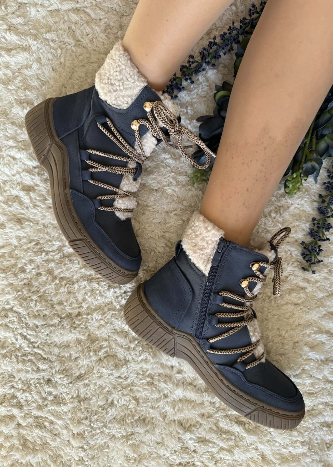 Bota Cozy Azul
