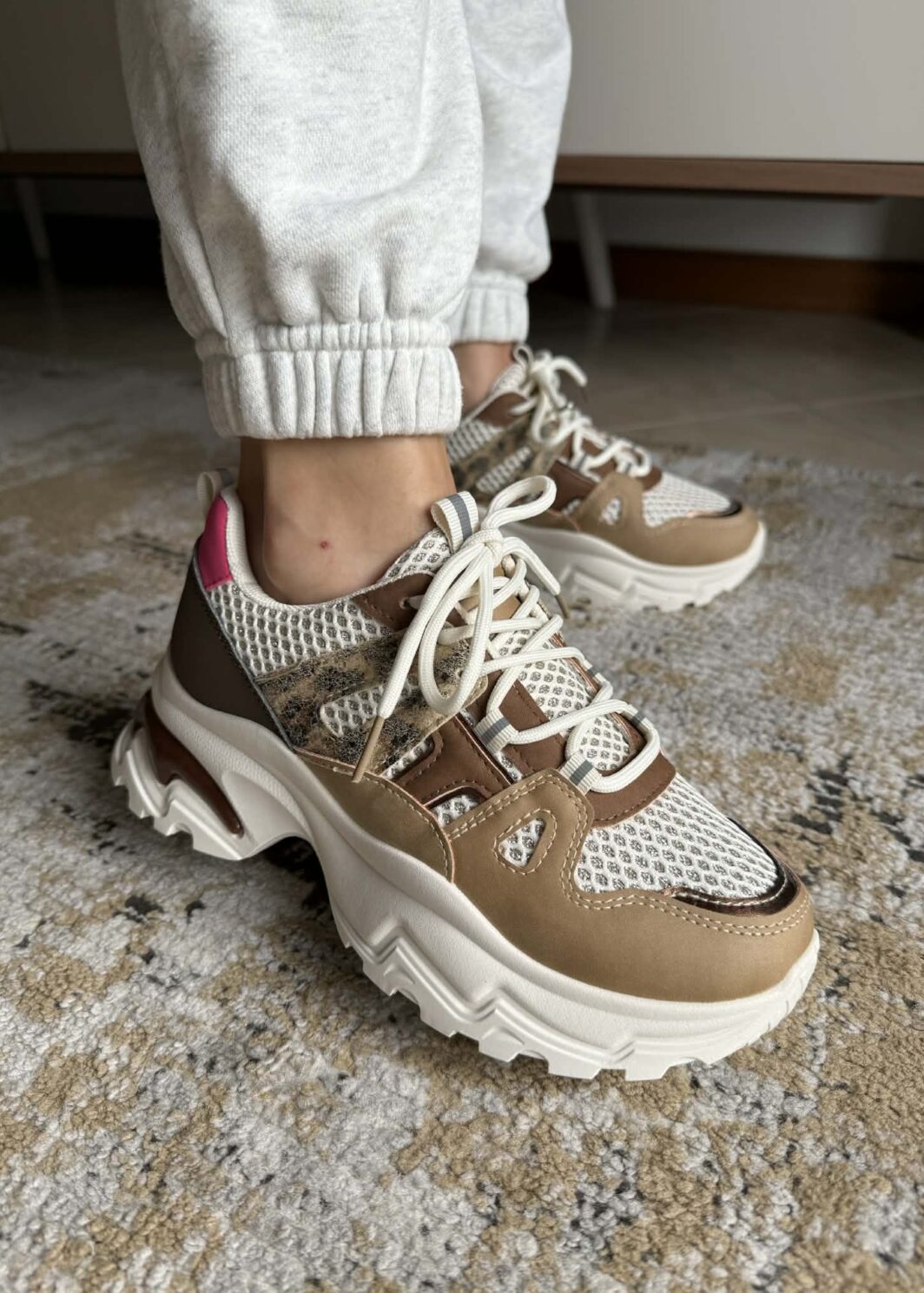 Sapatilha Chunky Sole - Khaky