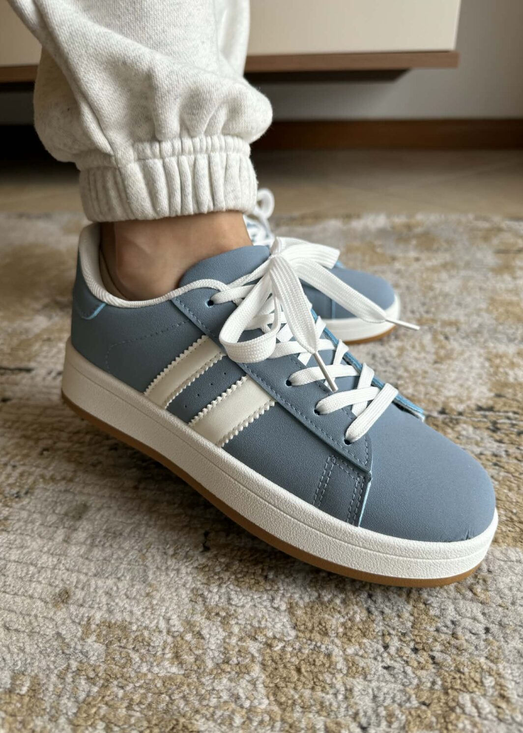 Sapatilha Riscas Alpha - Azul