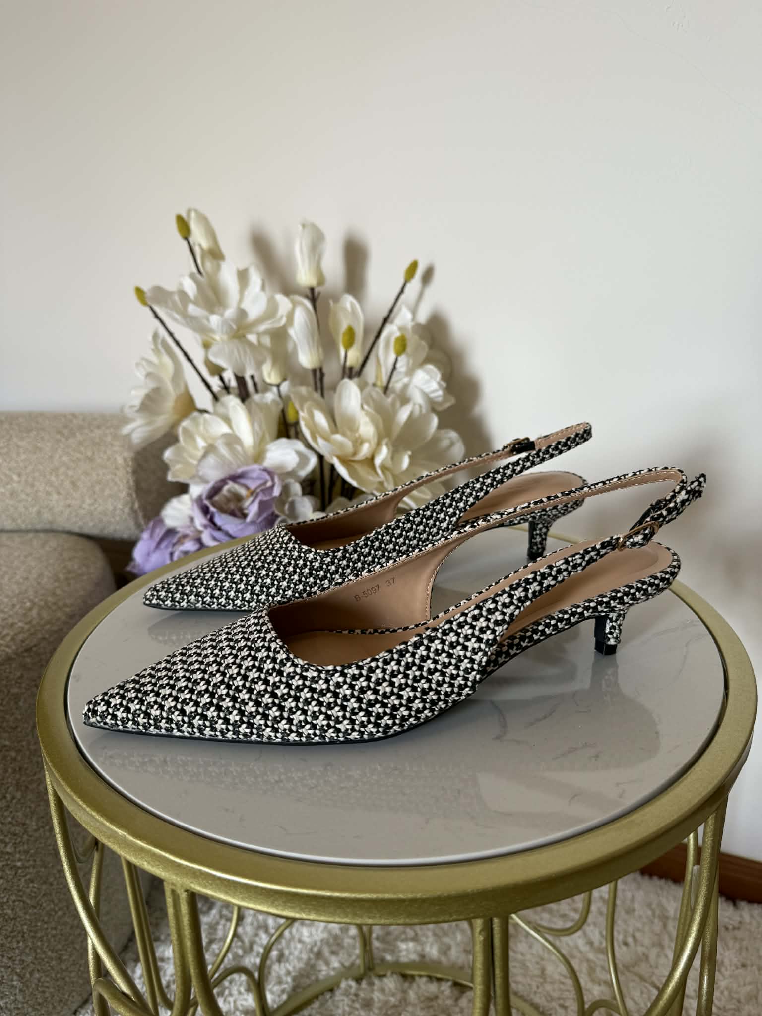 Sapato Slingback Palhinha - Preto