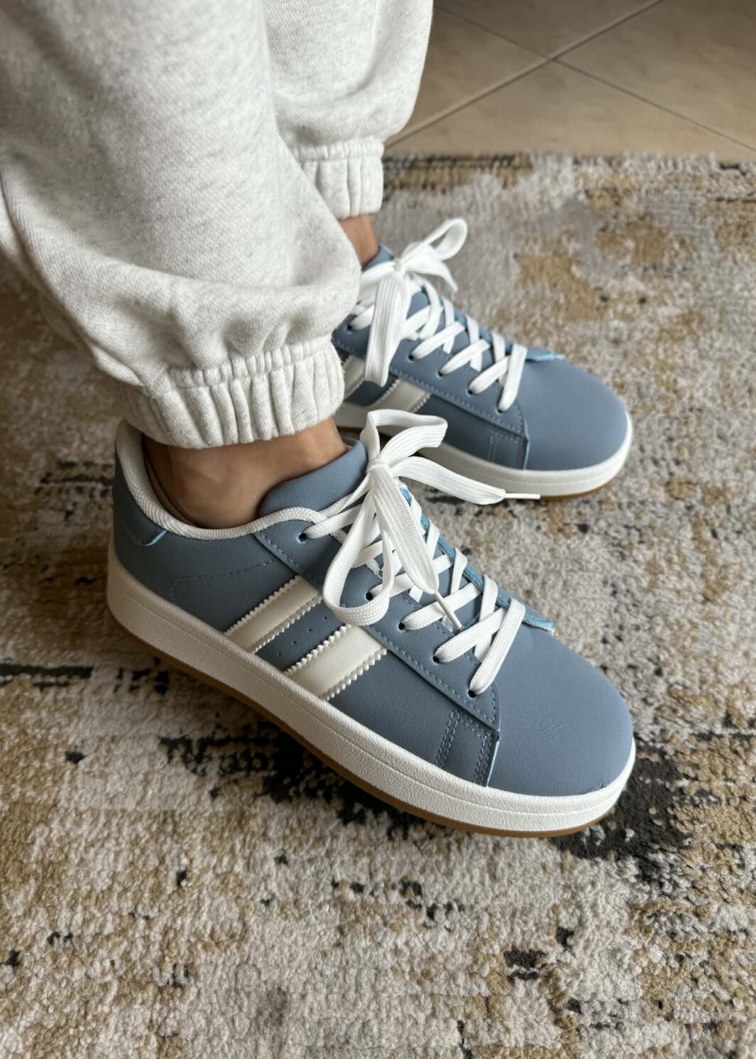 Sapatilha Riscas Alpha - Azul