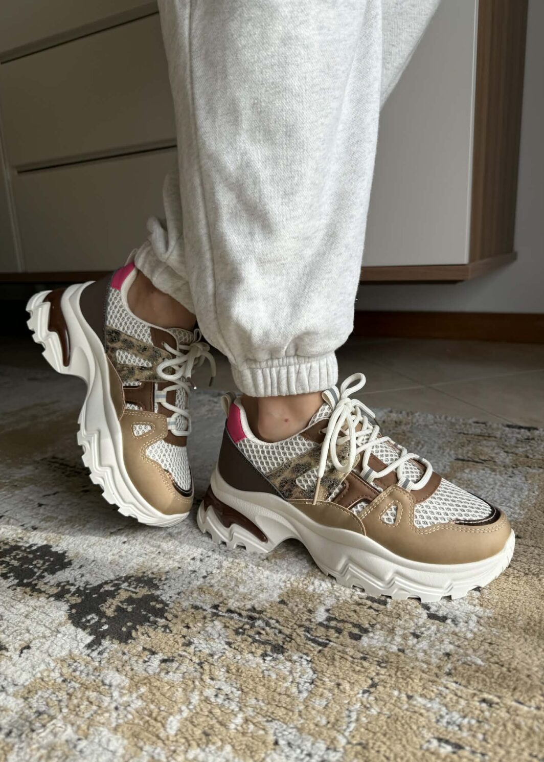 Sapatilha Chunky Sole - Khaky