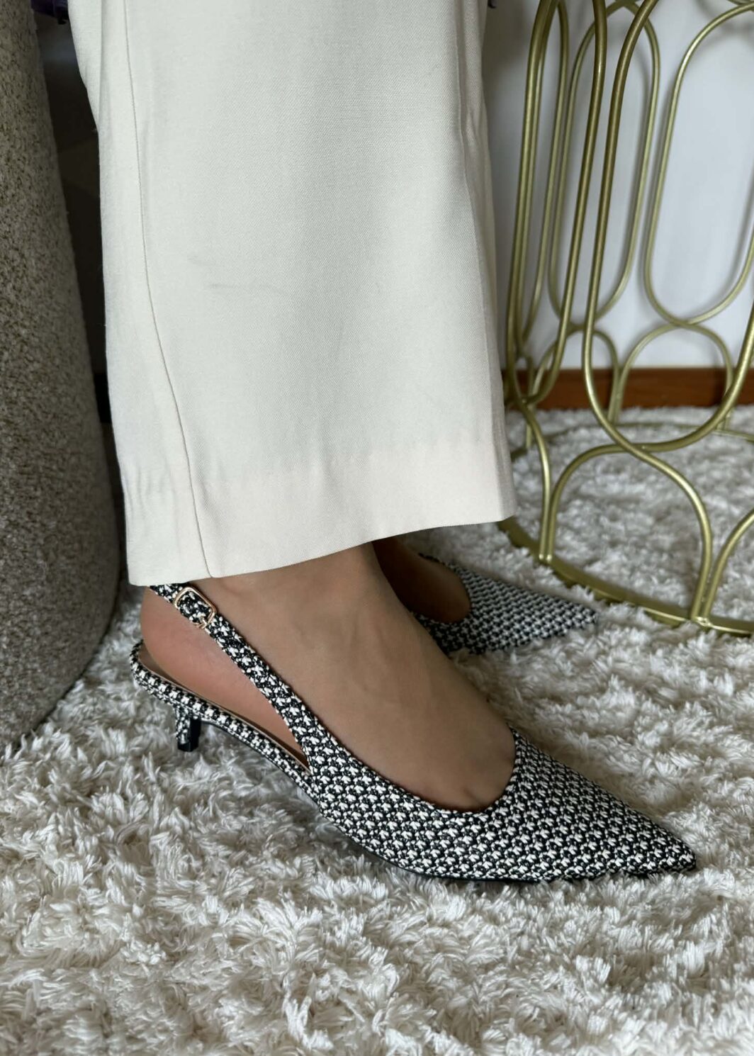 Sapato Slingback Palhinha - Preto