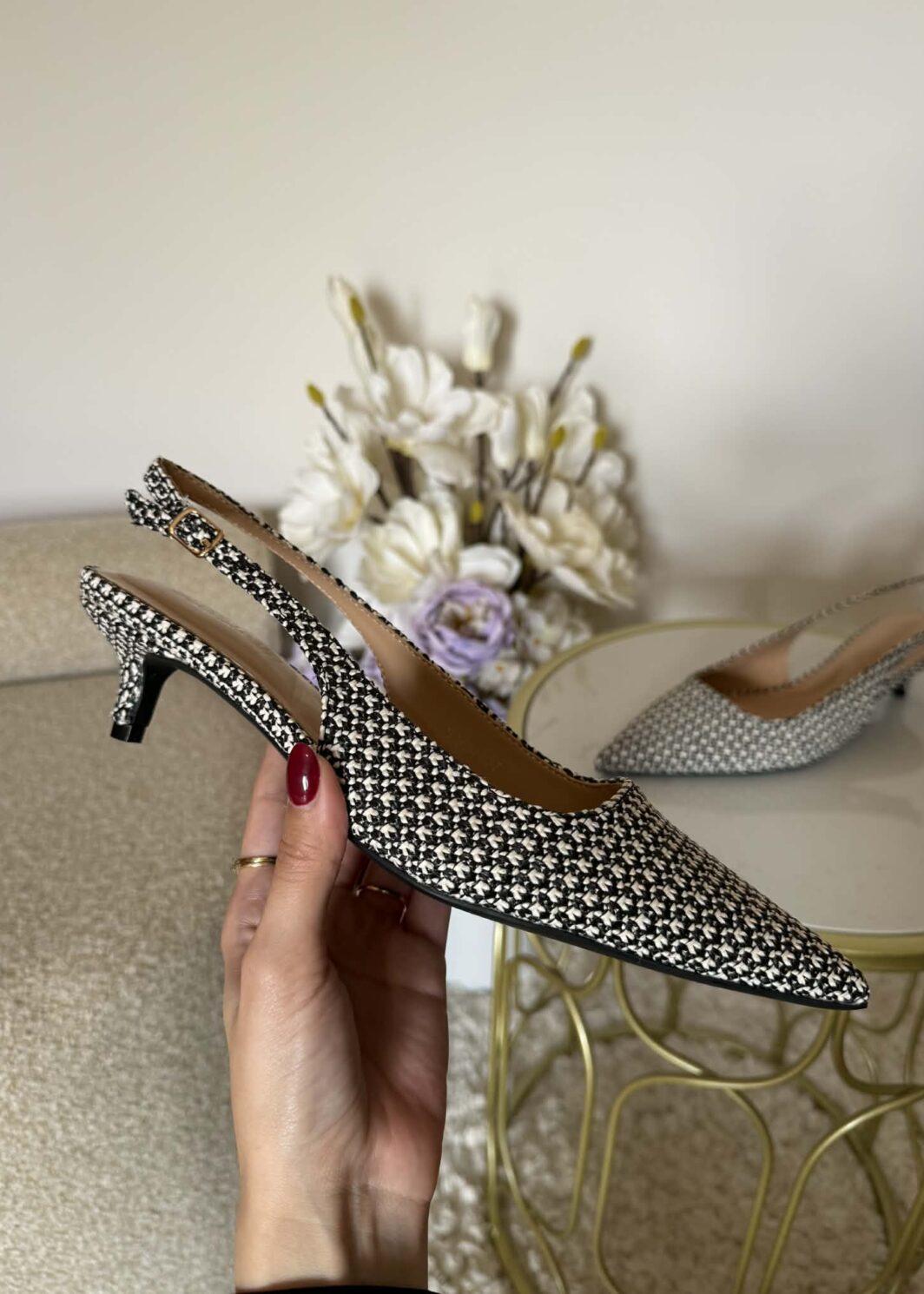 Sapato Slingback Palhinha - Preto