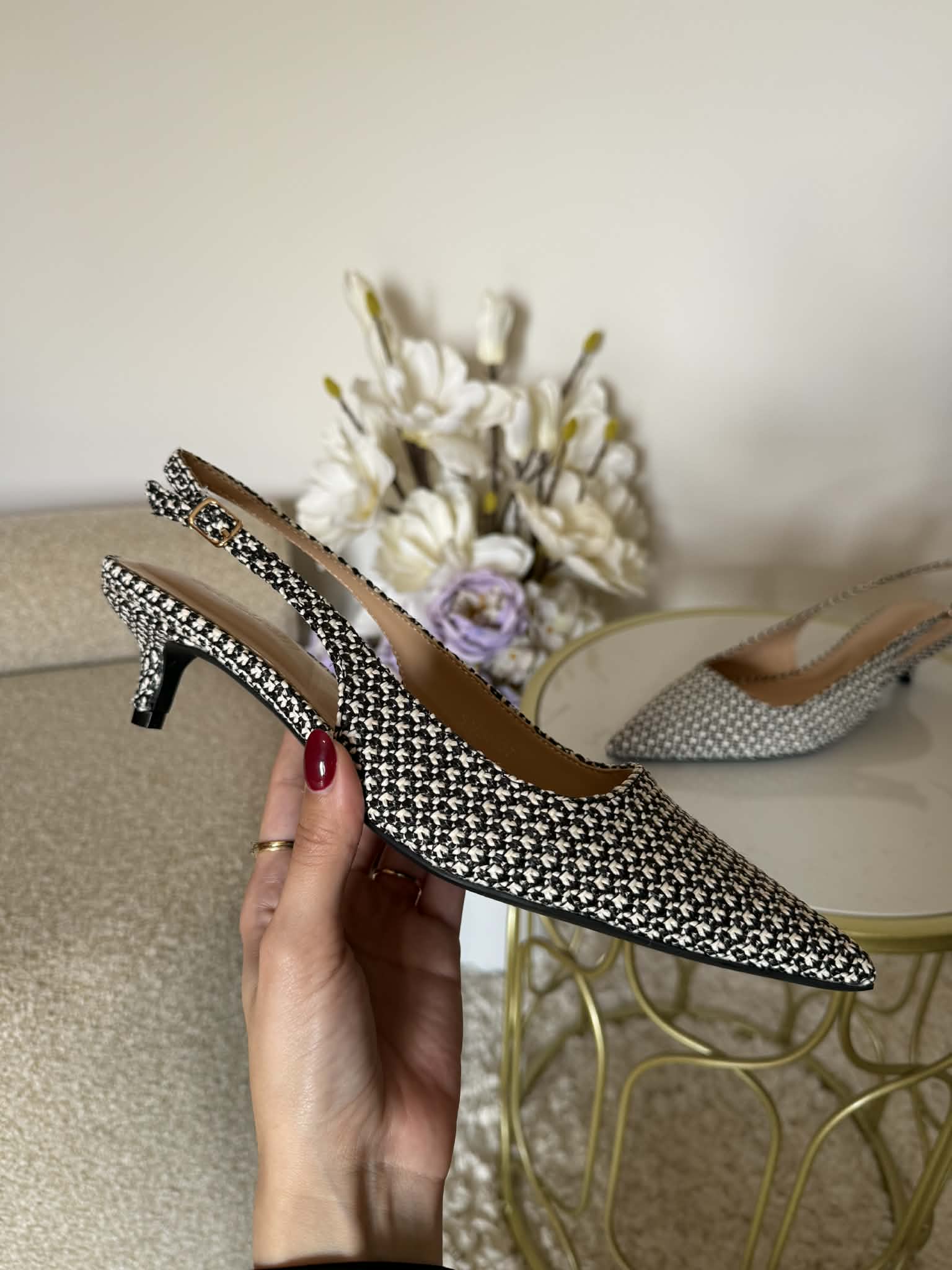 Sapato Slingback Palhinha - Preto