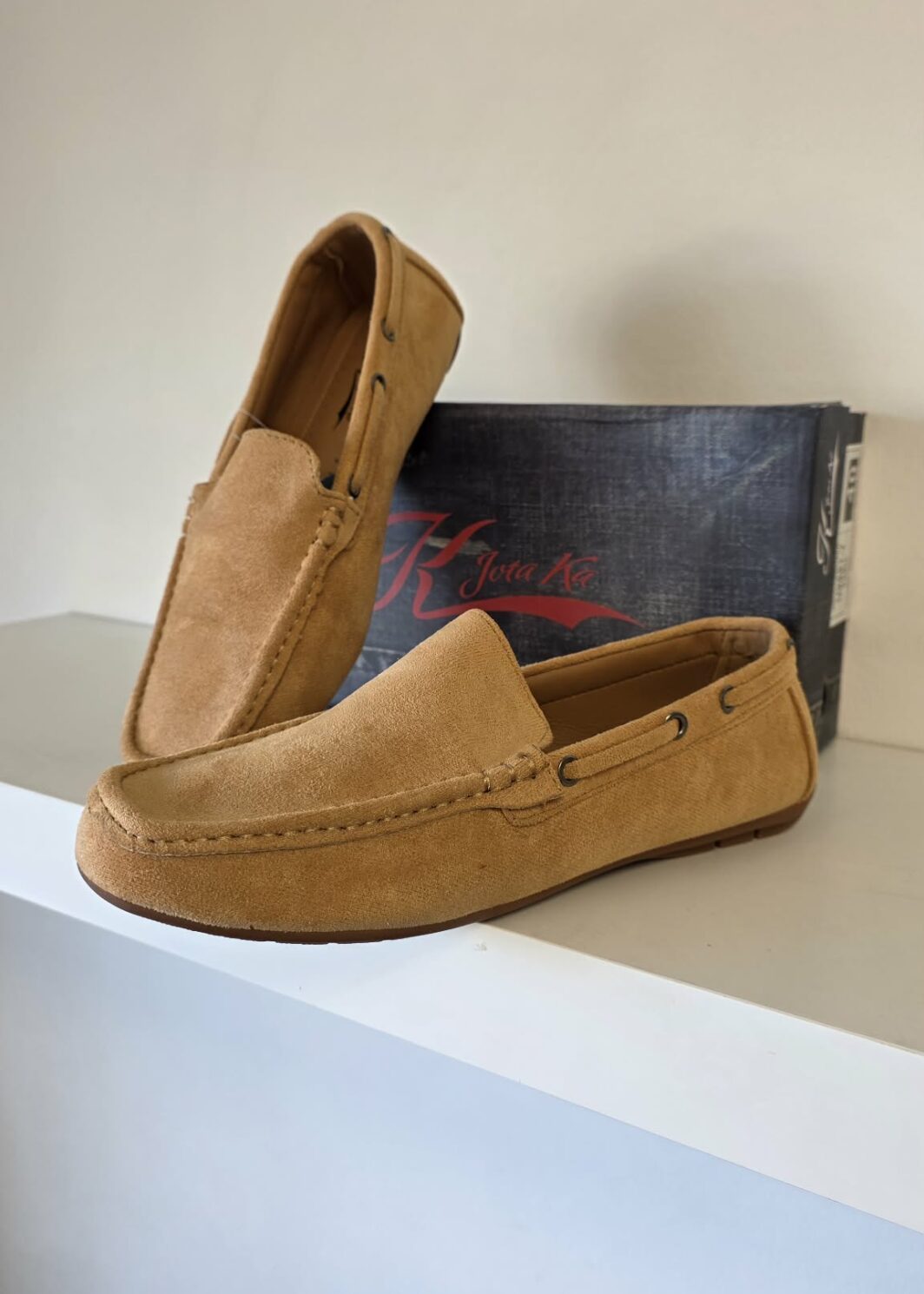 Mocassin camurça camel