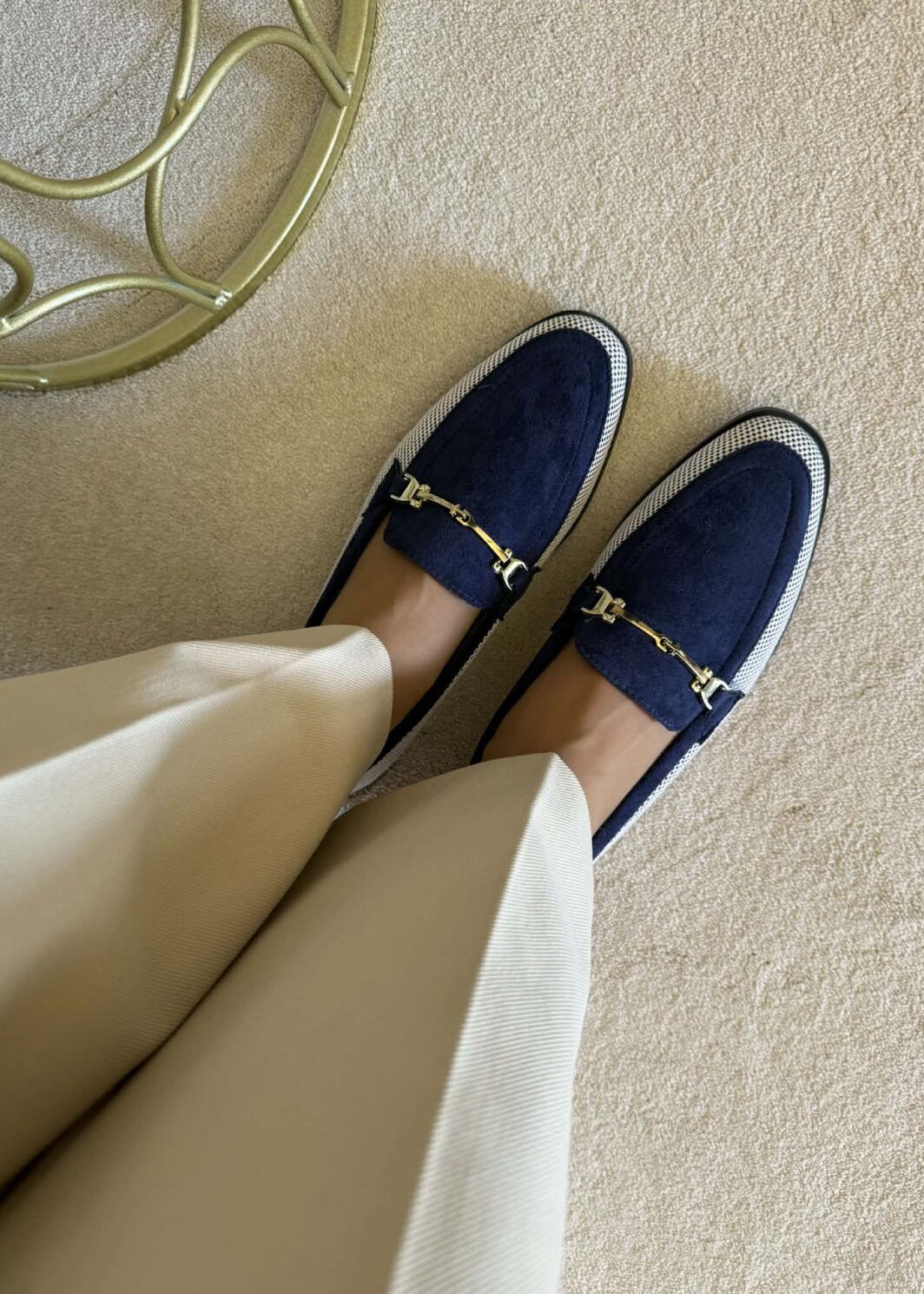 Mocassim Feminino Flat - Azul