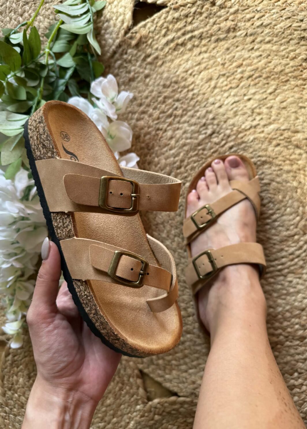 Chinelo de Dedo Palmilha Anatómica - Khaki