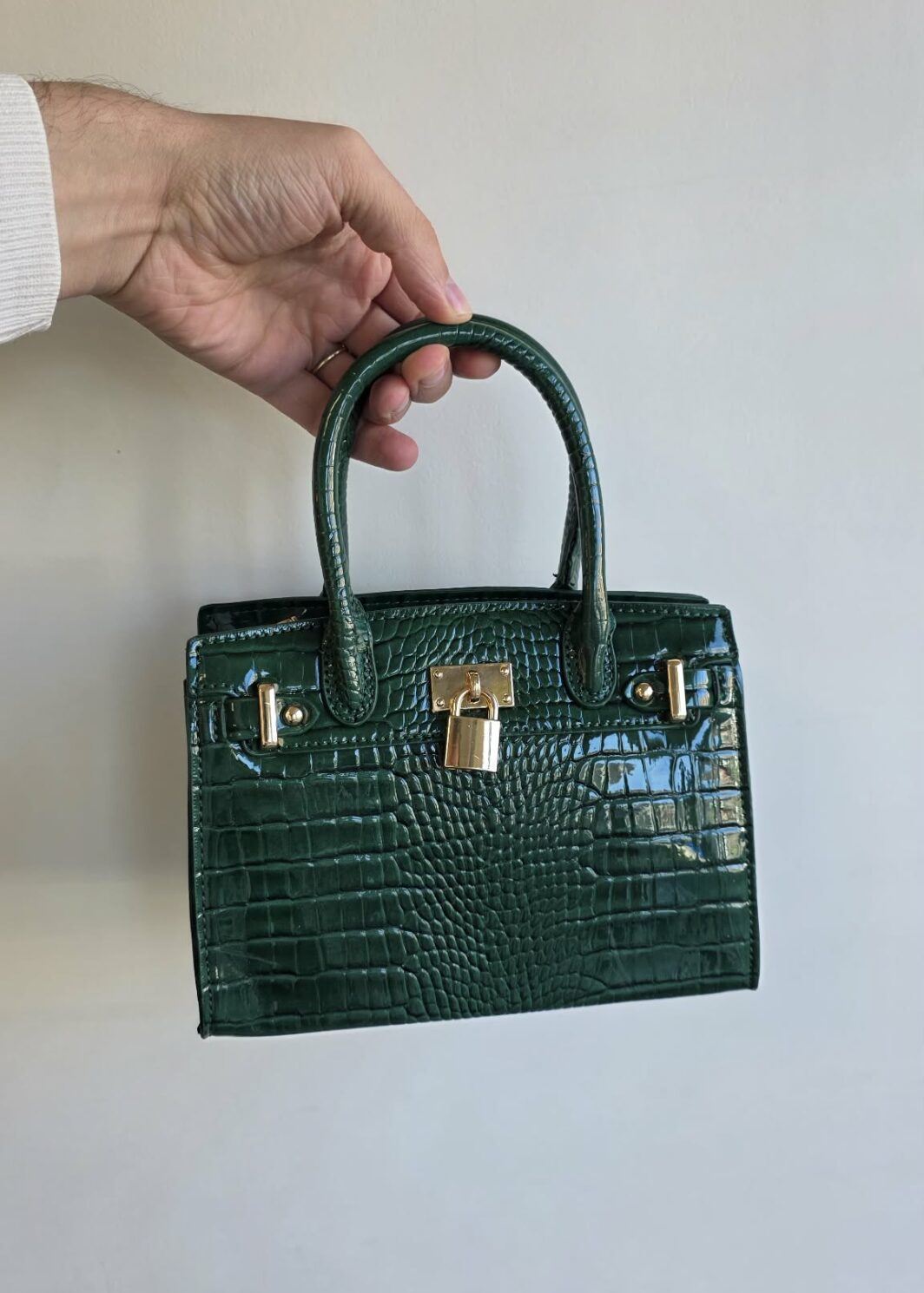 Mala croco verde