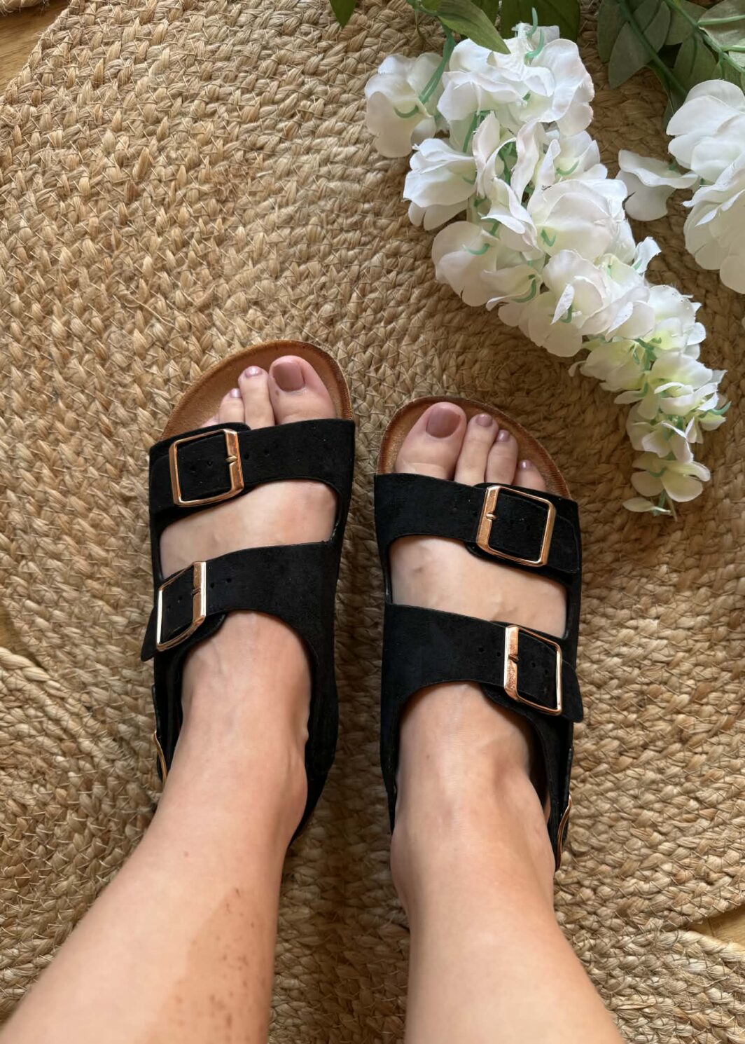 Sandália Anatómica Fivelas - Preto
