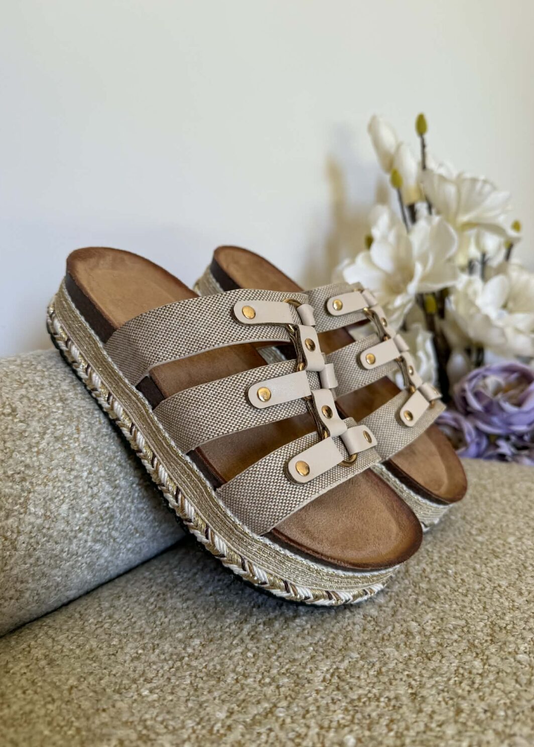 Chinelo Gladiador Bege