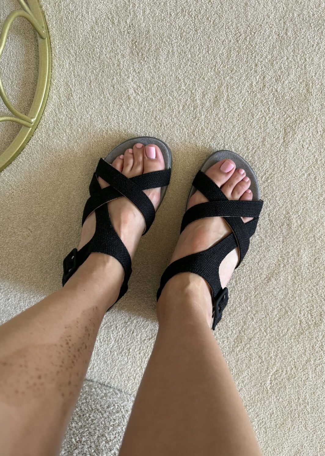 Sandália Desportiva Confortável - Preto
