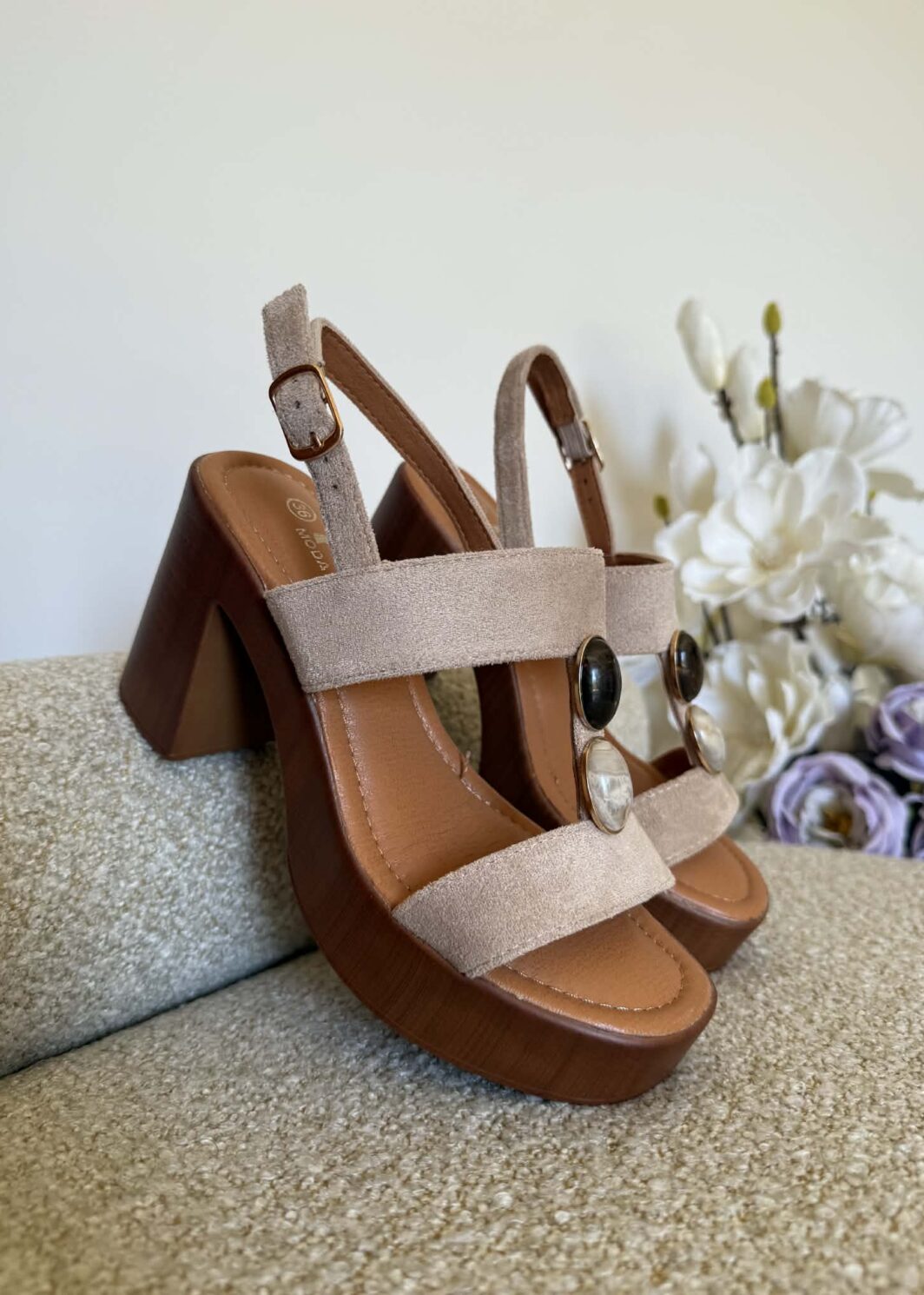 Sandália Fashion Chic - Bege