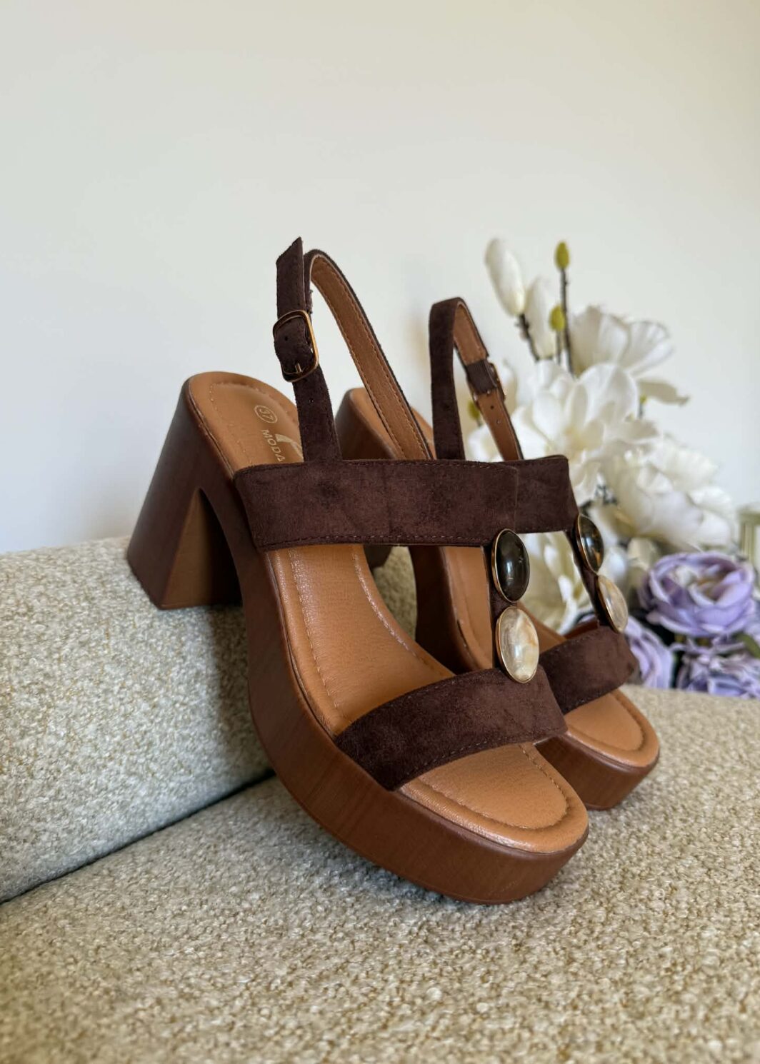Sandália Fashion Chic - Castanho