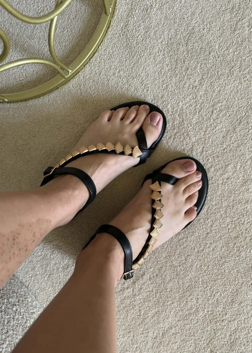 Sandália Midnight Gold - Preto
