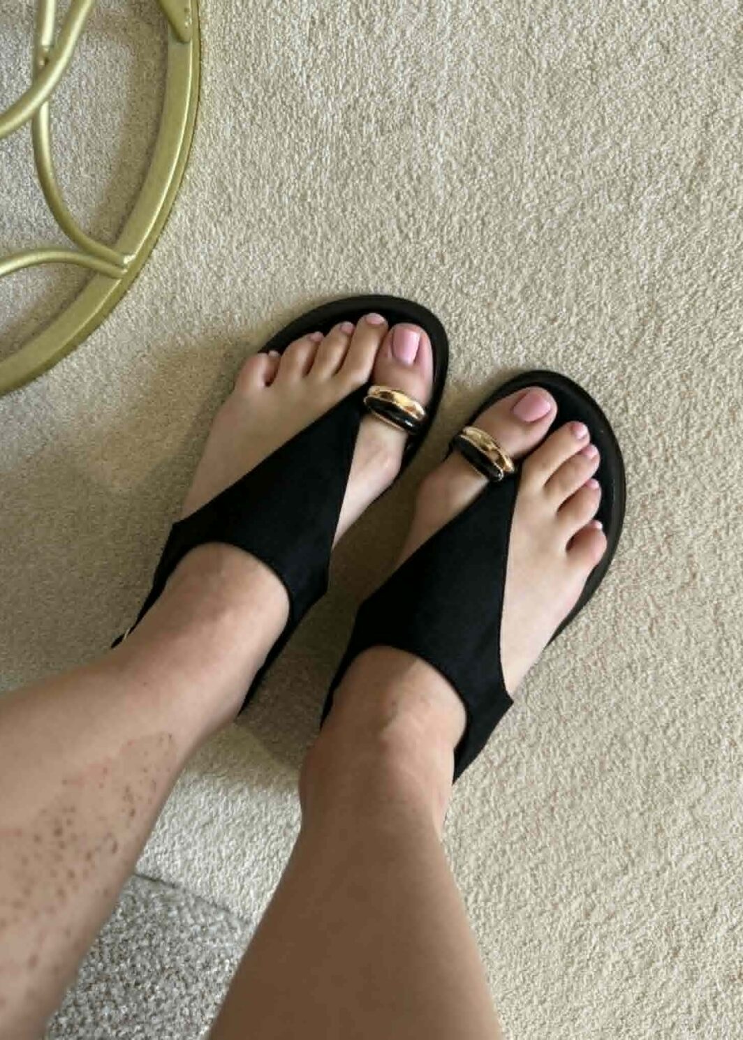 Sandália Suede Ring
