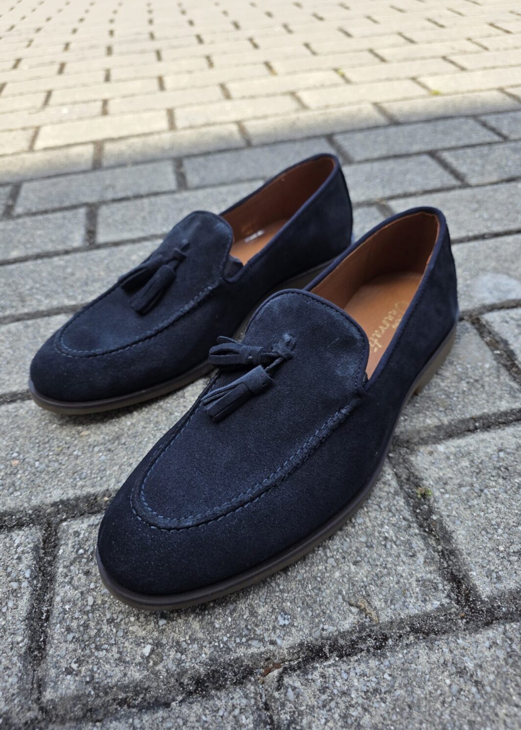 Loafer camurça azul