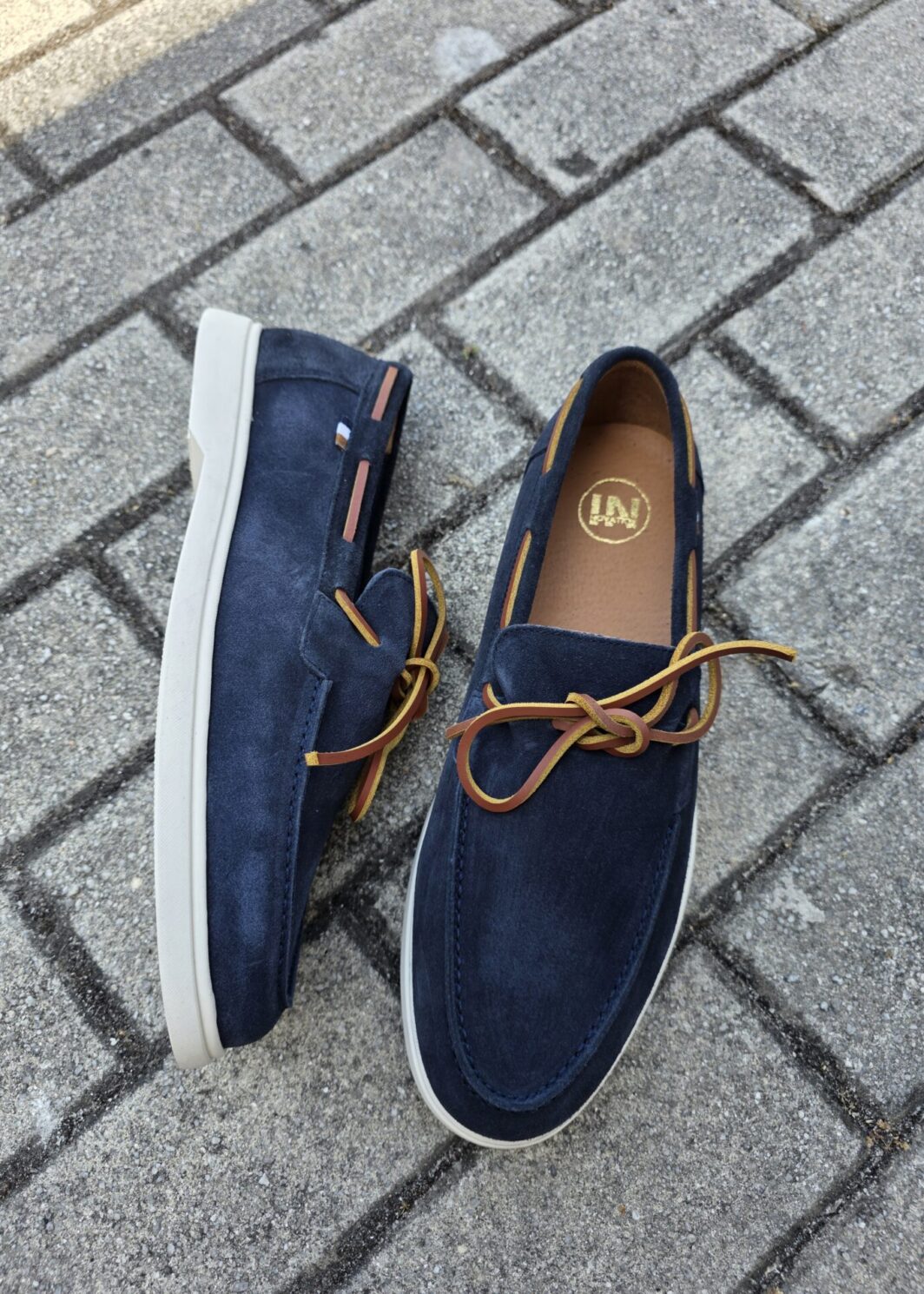 Sapato mocassim azul