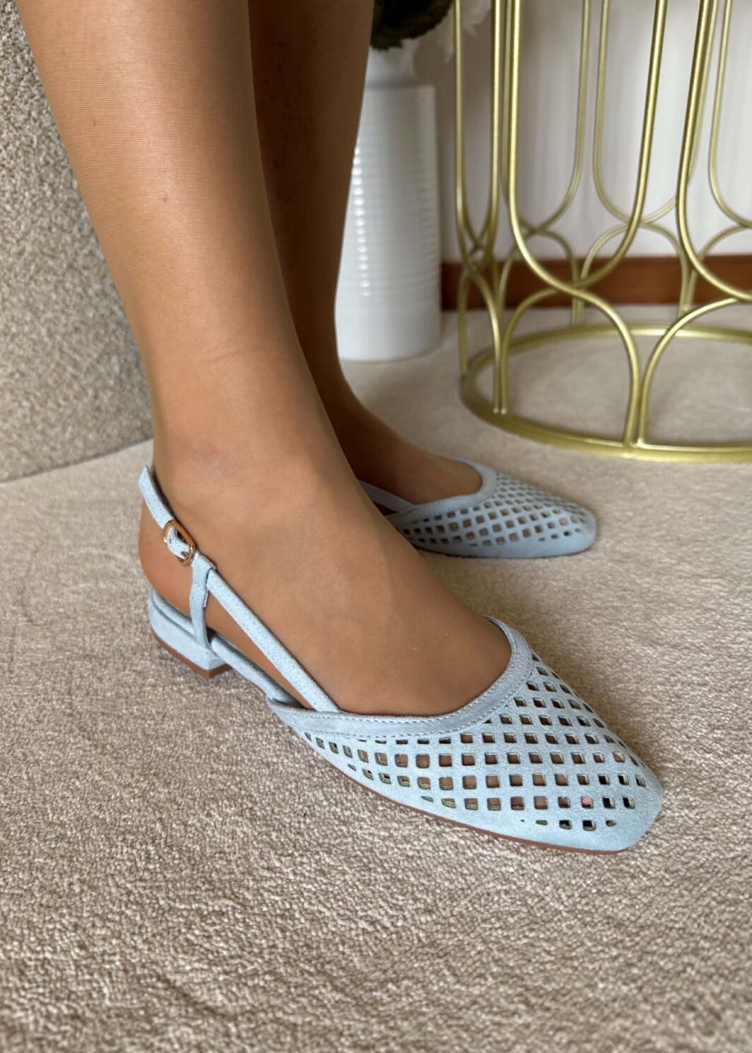 Sabrina Slingback Minimal - Azul