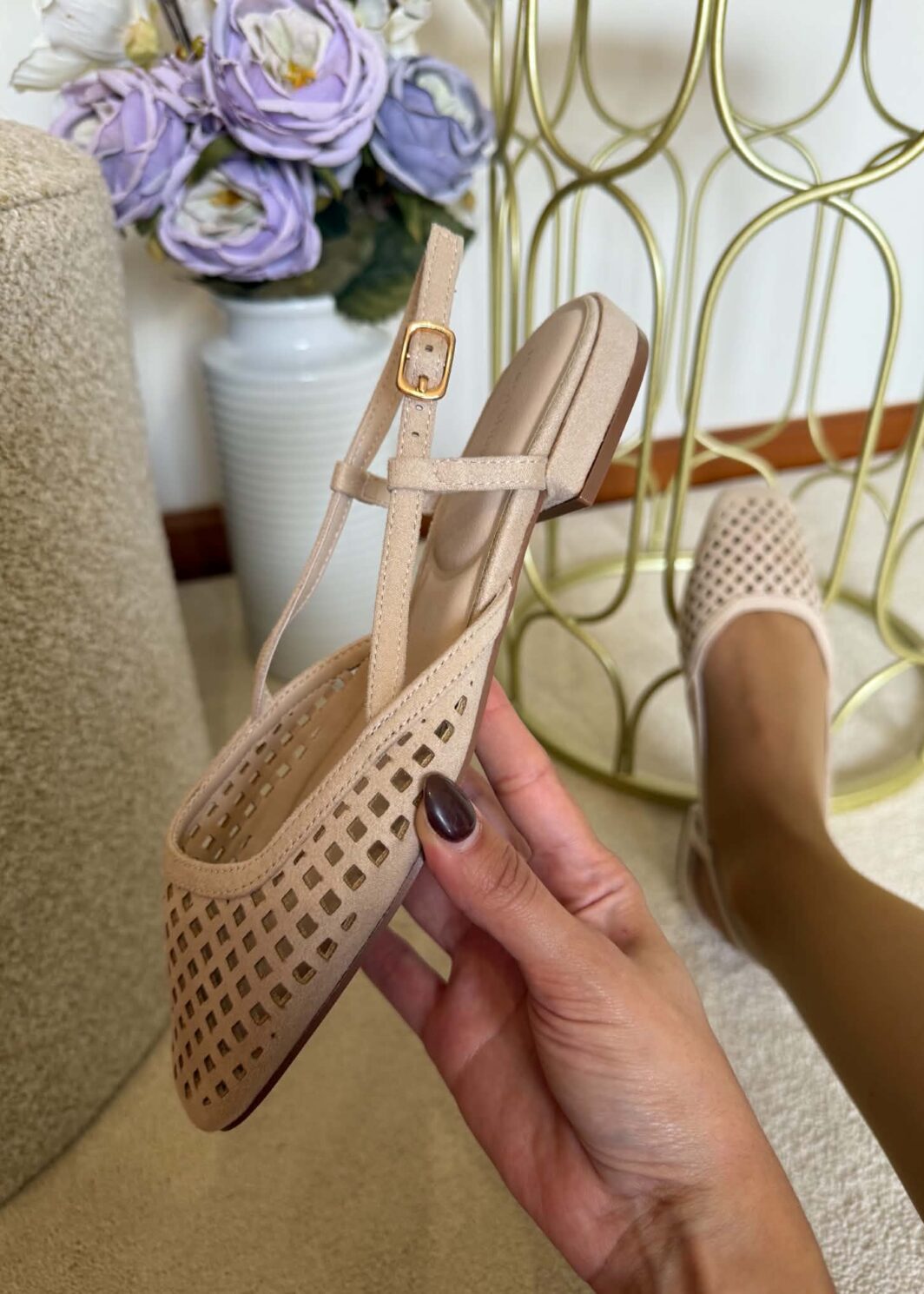 Sabrina Slingback Minimal - Bege