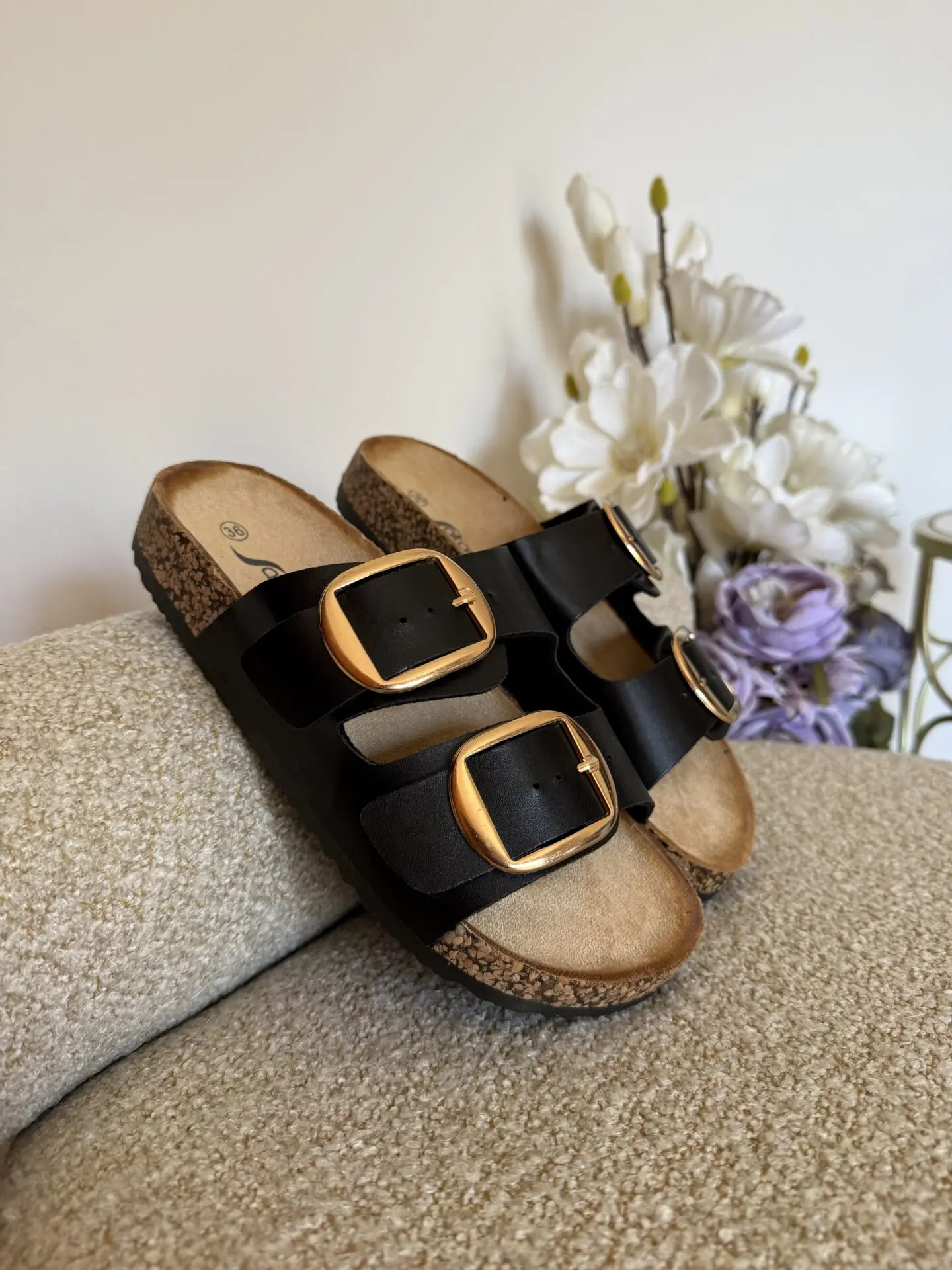 Chinelo Anatómico Fivelas - Preto