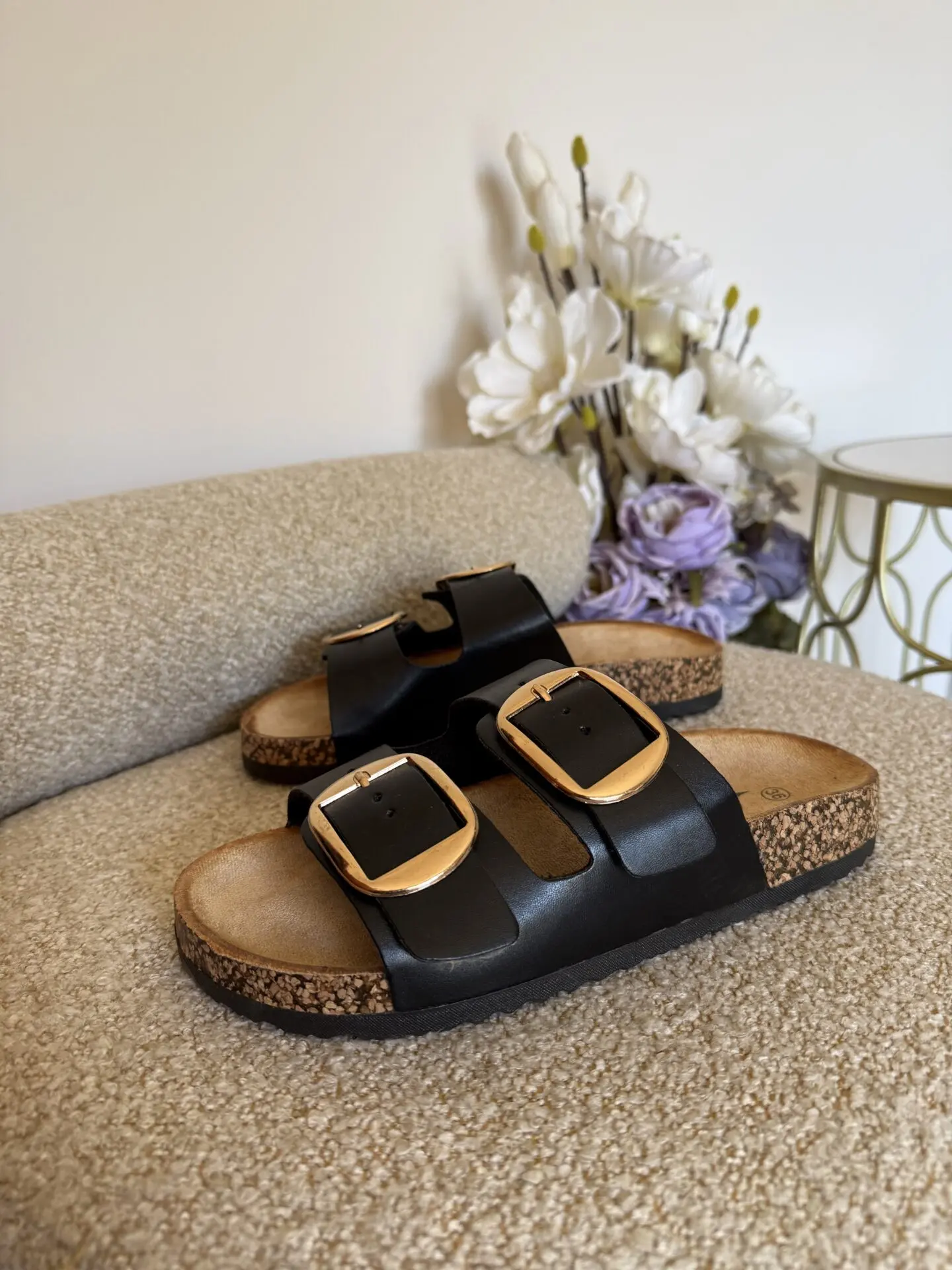 Chinelo Anatómico Fivelas - Preto