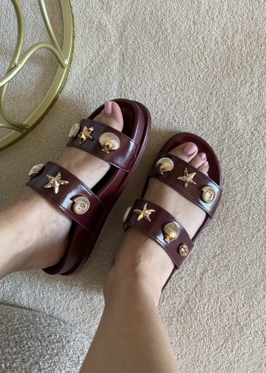 Chinelo Oceano - Bordô