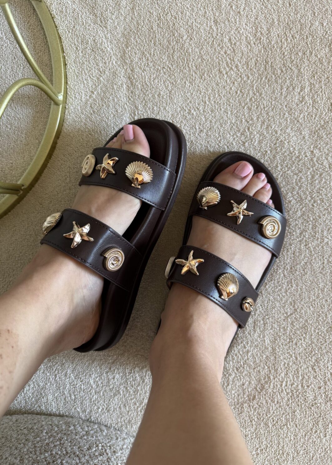 Chinelo Oceano - Castanho