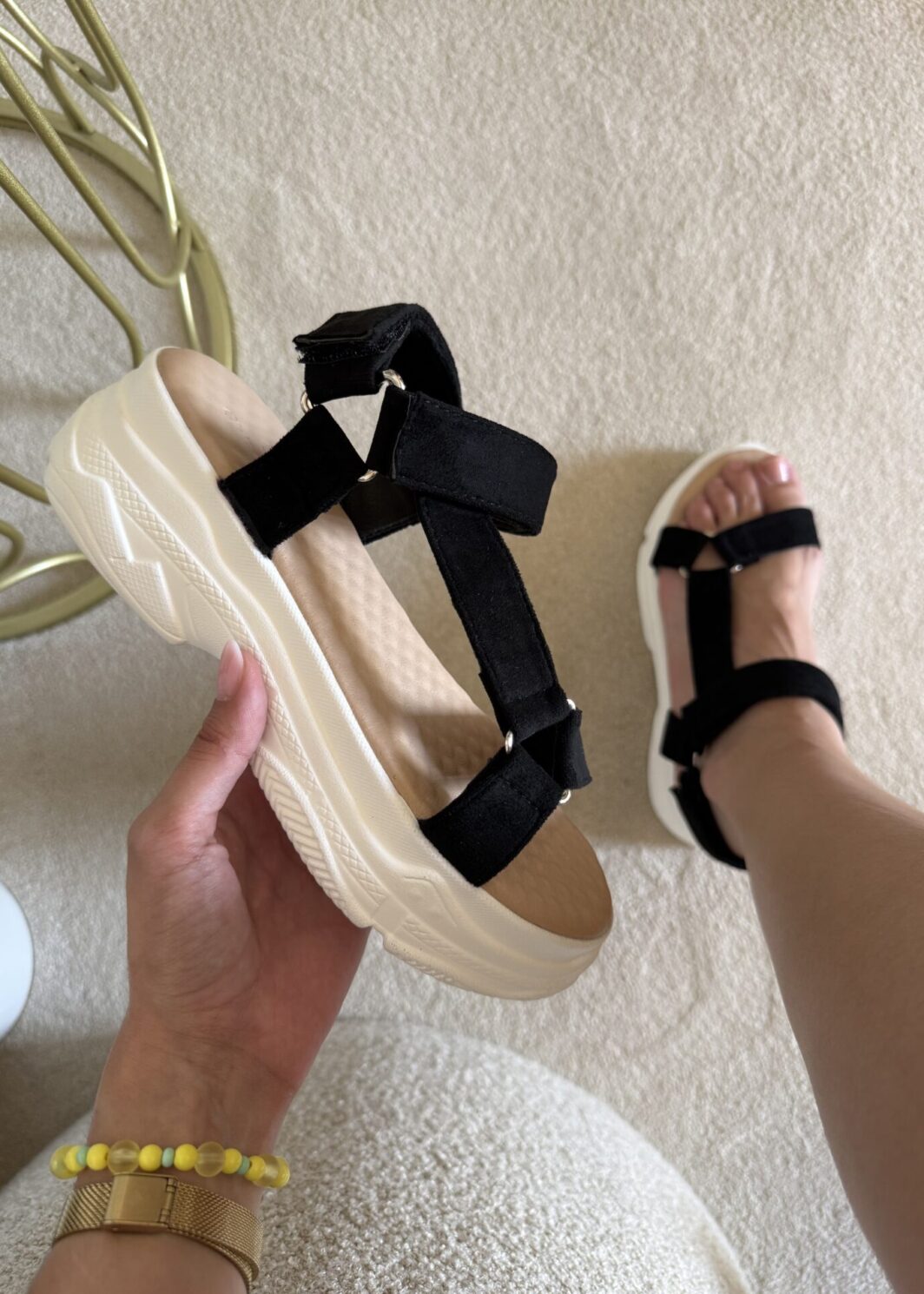 Sandálias Sport Chic Vision - Preto